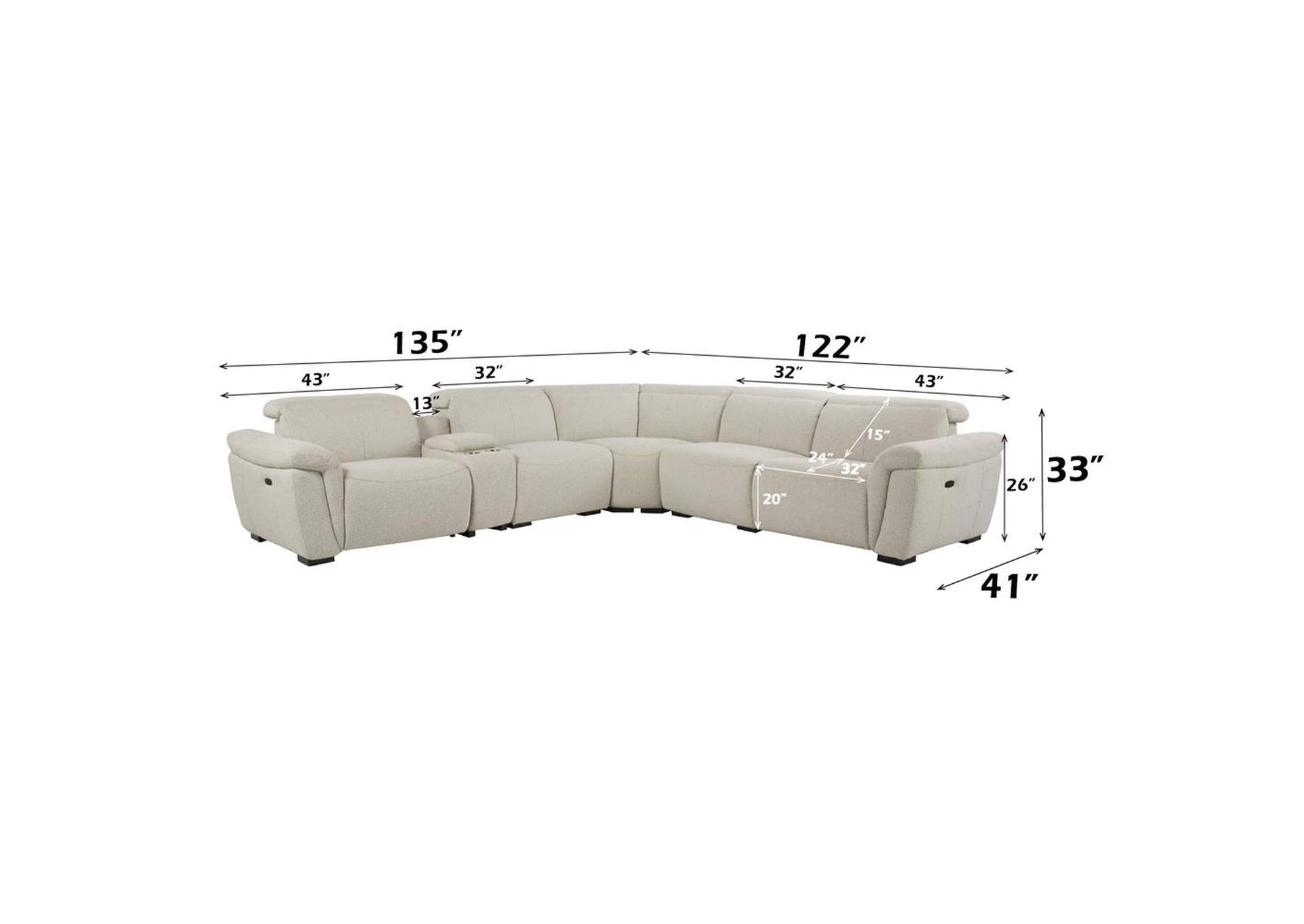 Dayana Power Motion Sectional Sofa image 14