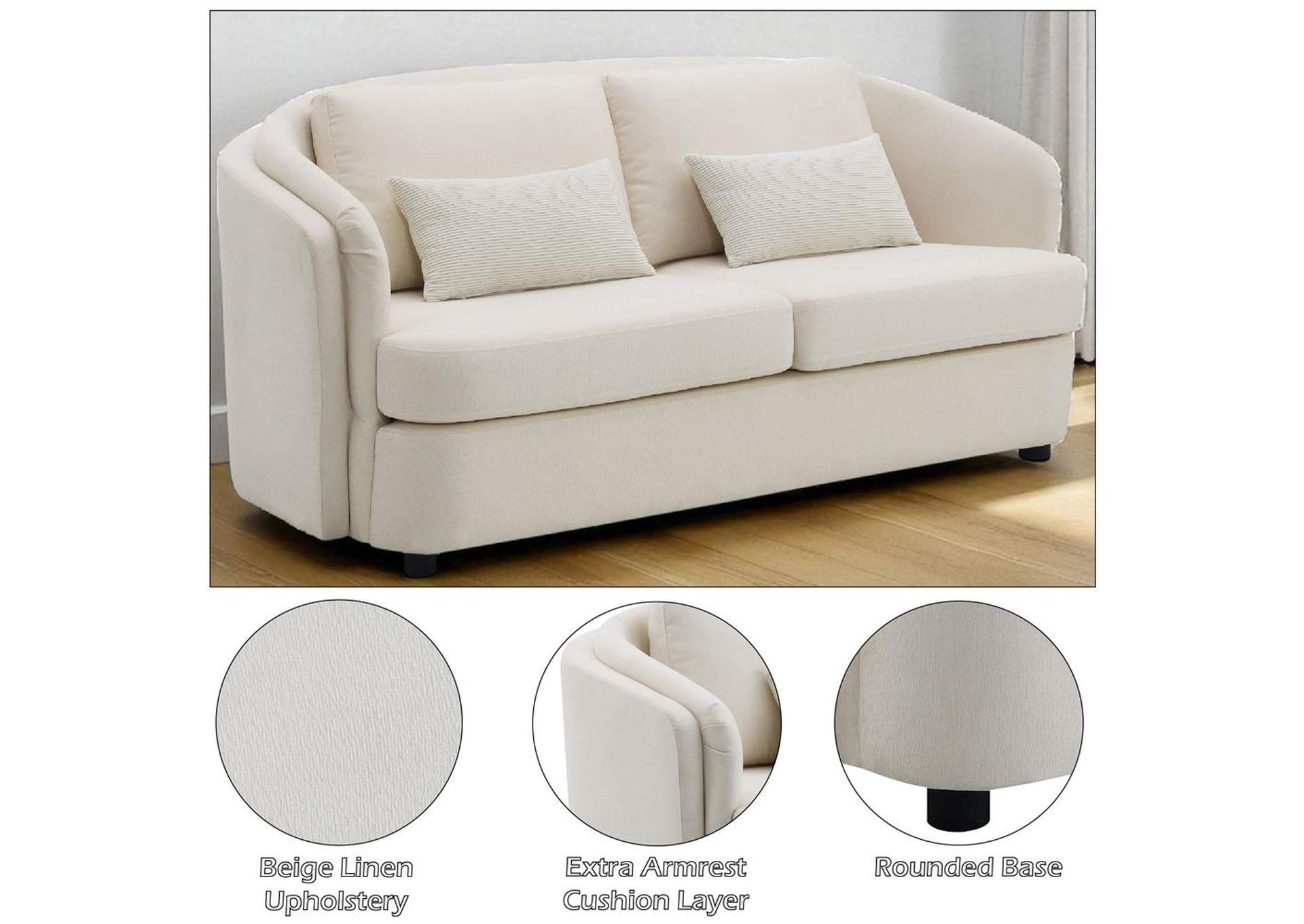 Mariko Loveseat with 2 Pillows image 11