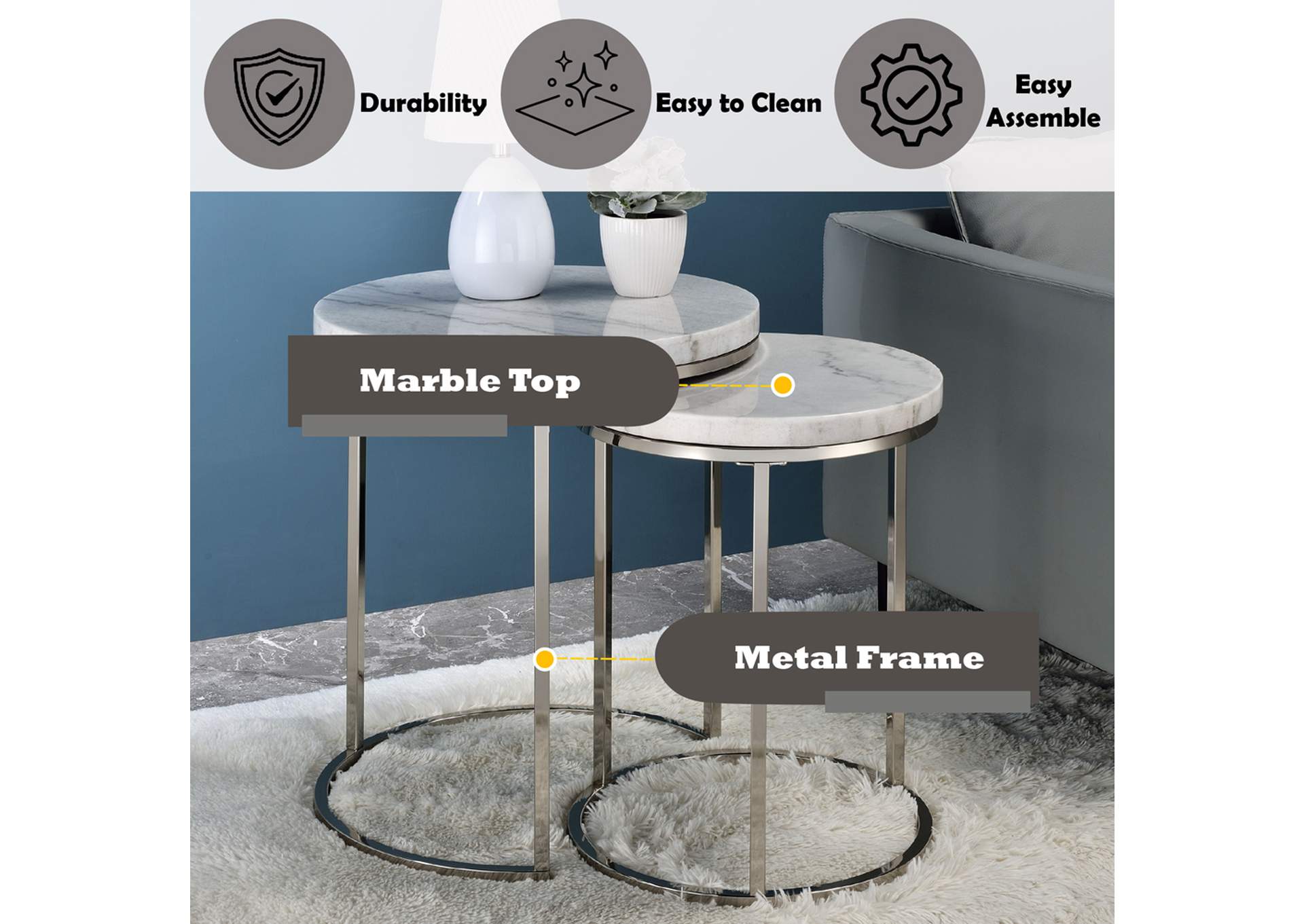 Zaidee Nesting Table Set image 7