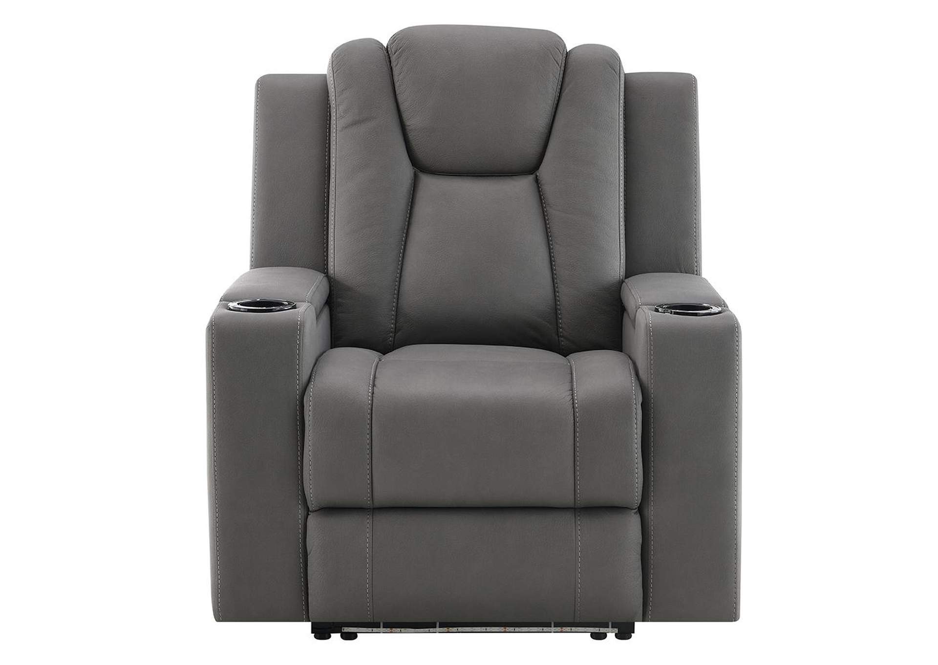 Leuco Power Motion Recliner with Cup Holder, Control, Led and Power Headrest image 4