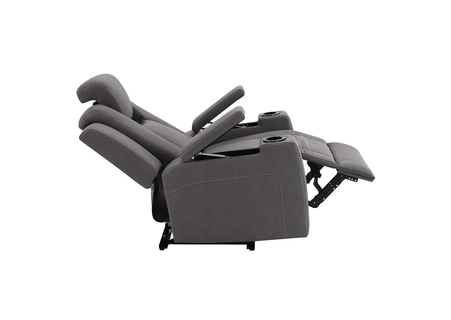 Leuco Power Motion Recliner with Cup Holder, Control, Led and Power Headrest image 8