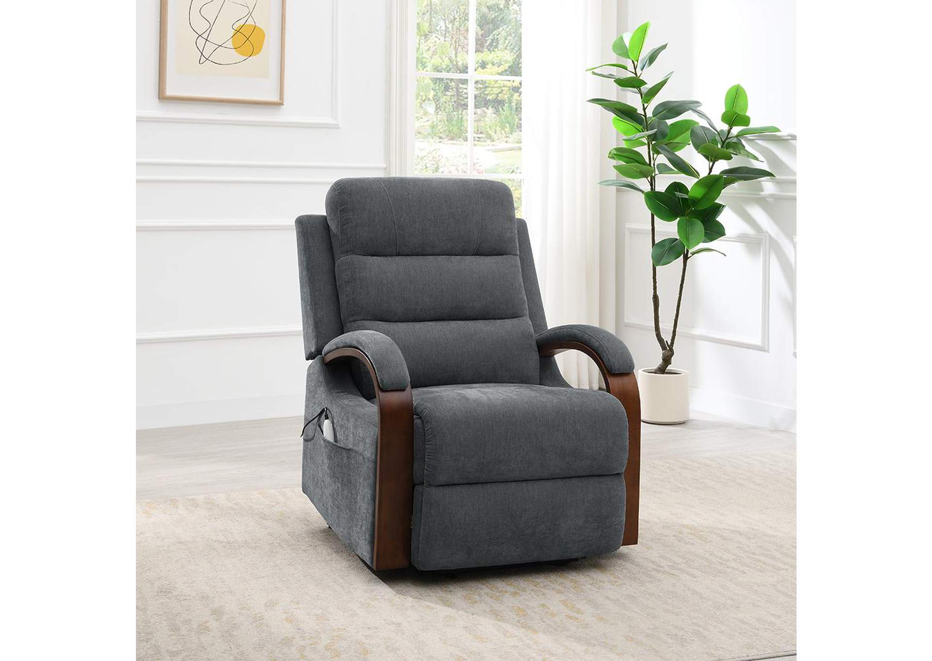 Kayla Power Recliner with Lift and Heating and Massage image 1