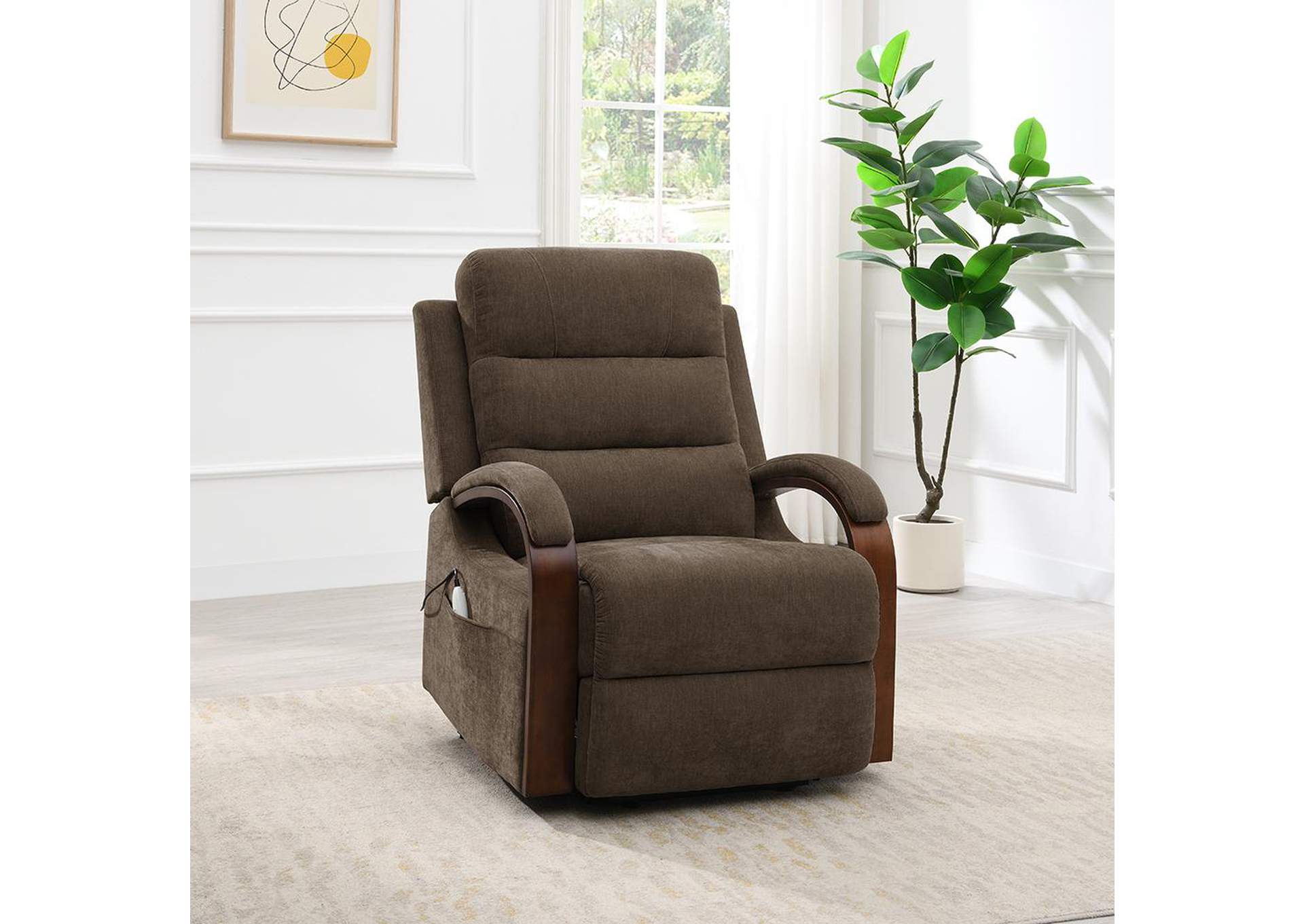 Kayla Power Recliner with Lift and Heating and Massage image 1