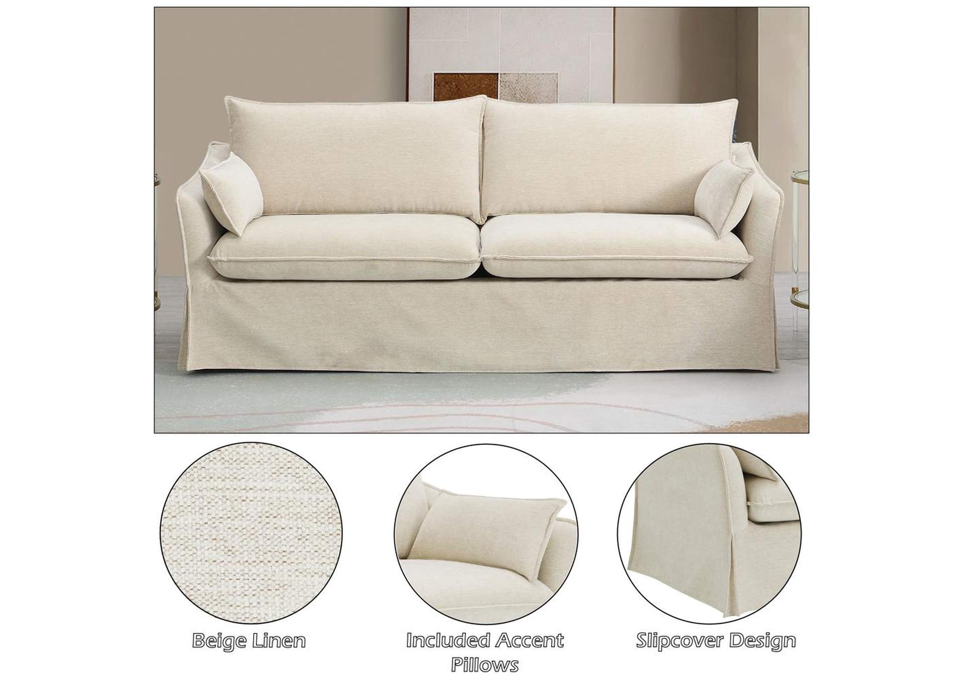 Shane Sofa with 2 Pillows image 10
