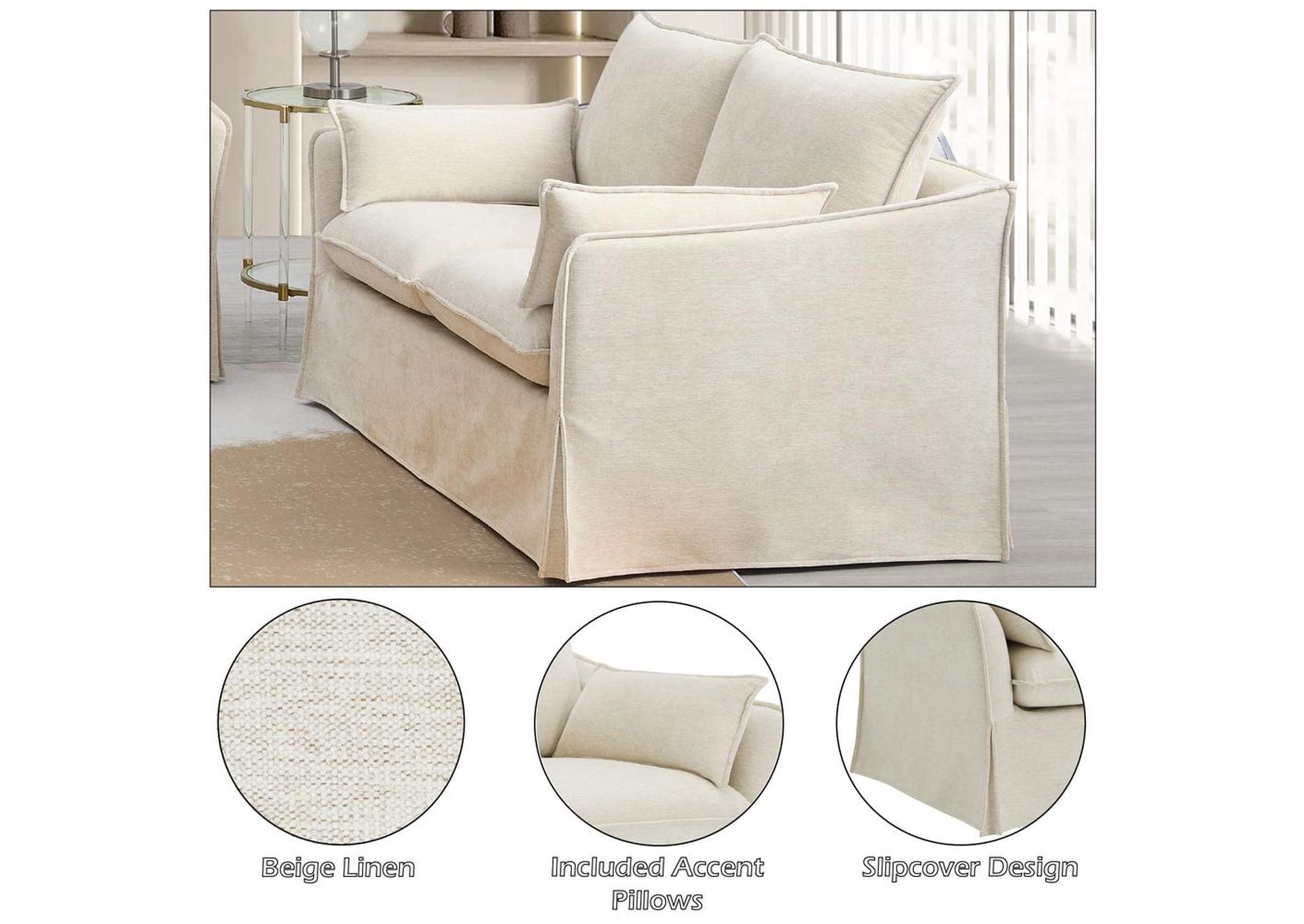 Shane Loveseat with 2 Pillows image 10