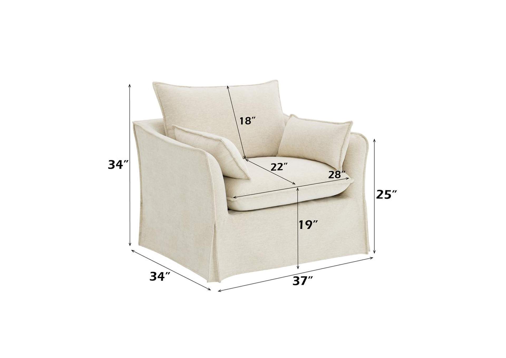 Shane Chair with 2 Pillows image 8