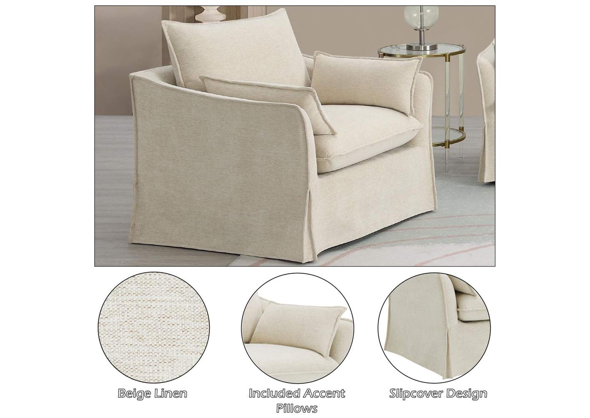 Shane Chair with 2 Pillows image 10