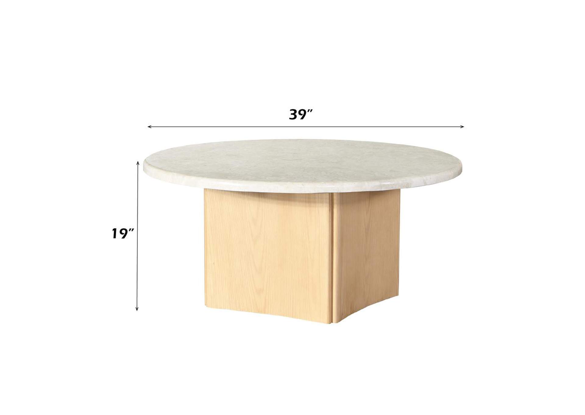 Qwin Coffee Table with Marble Top image 8