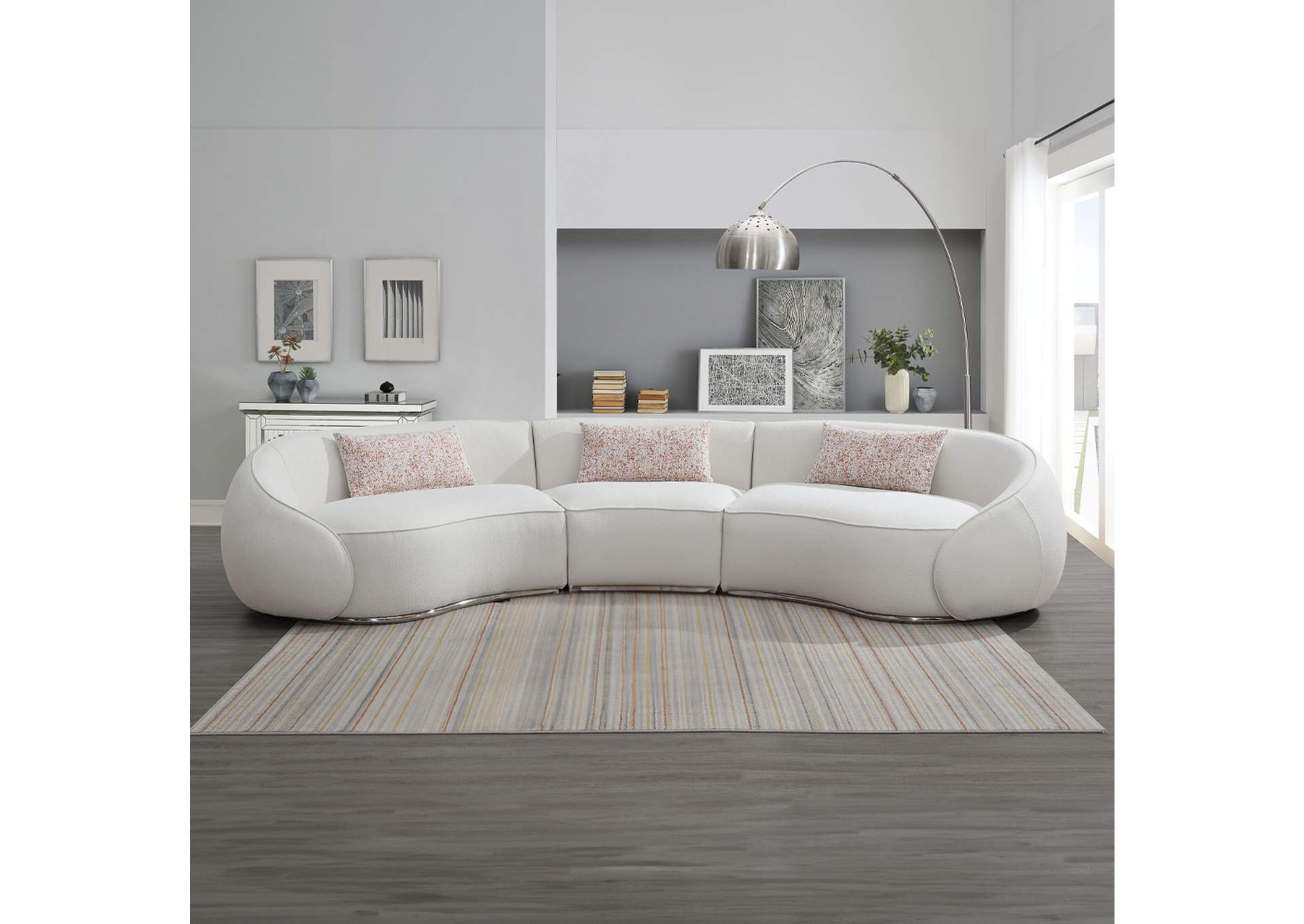 Sahara Sectional Sofa with 3 Pillows image 4