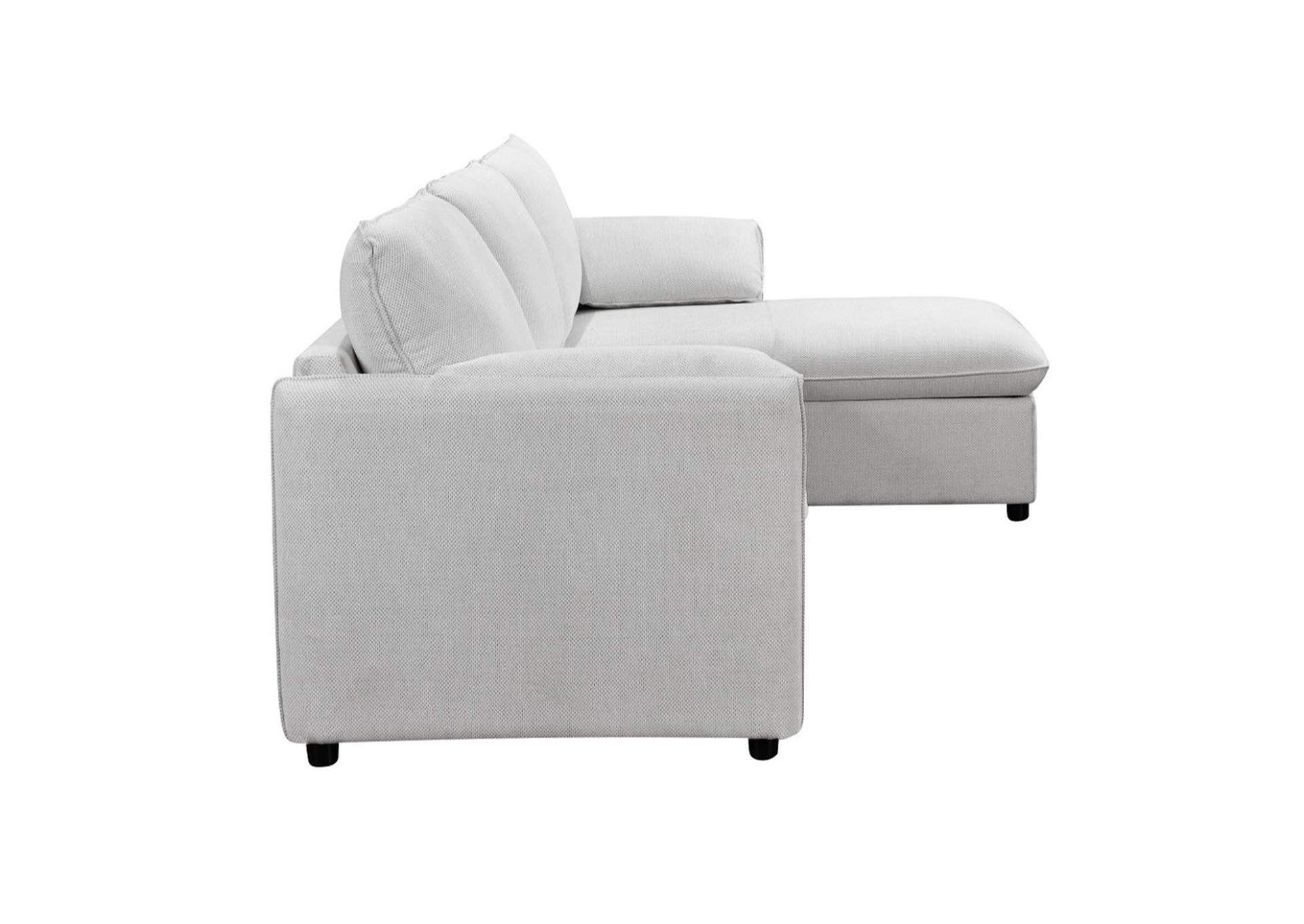 Yaroslav Reversible Sectional Sofa with Sleeper and Storage