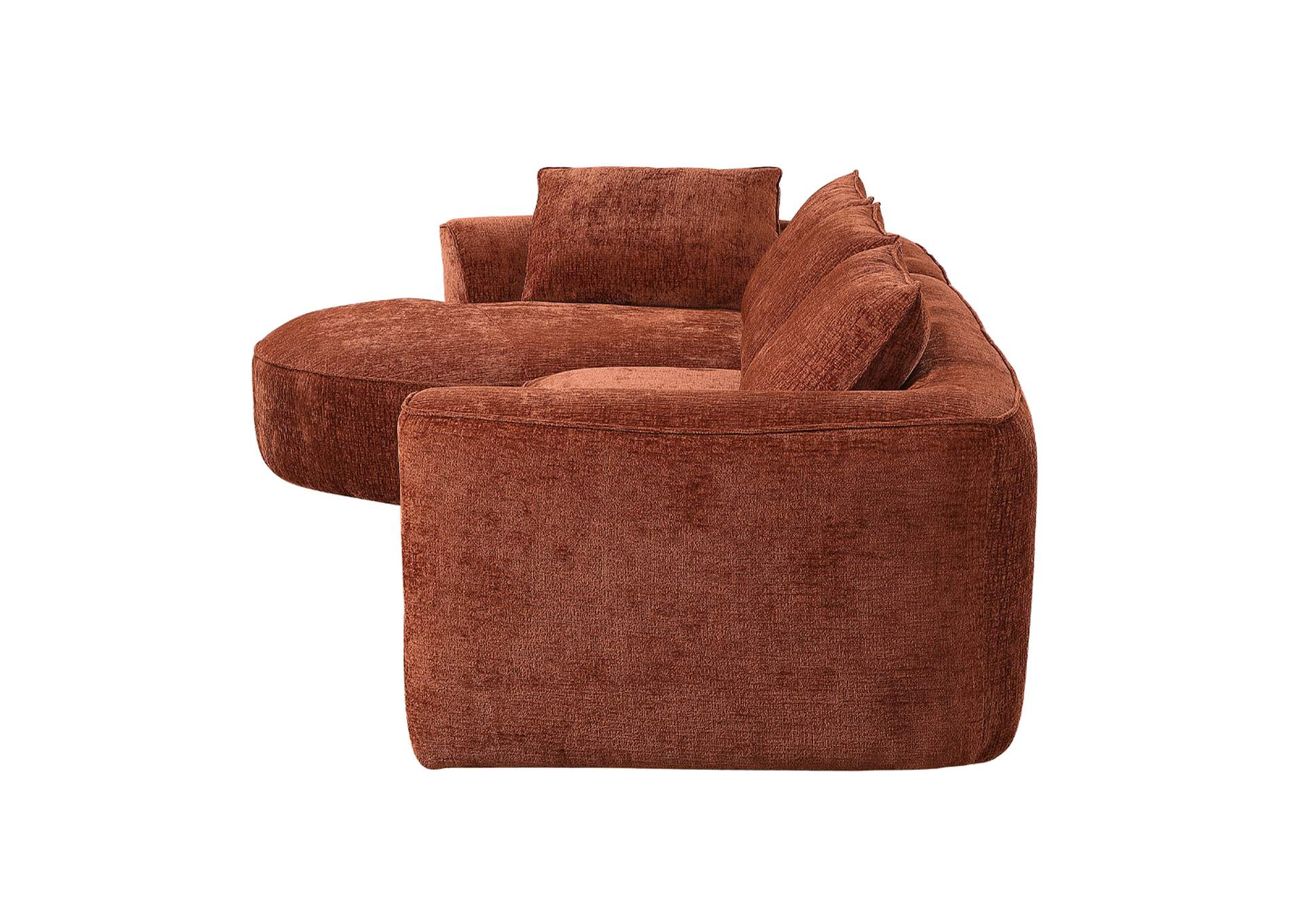 Aceso Sectional Sofa with 4 Pillows