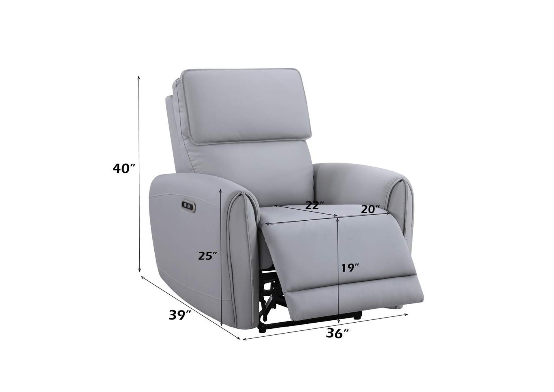 Jeromie Power Motion Recliner with USB Port image 9