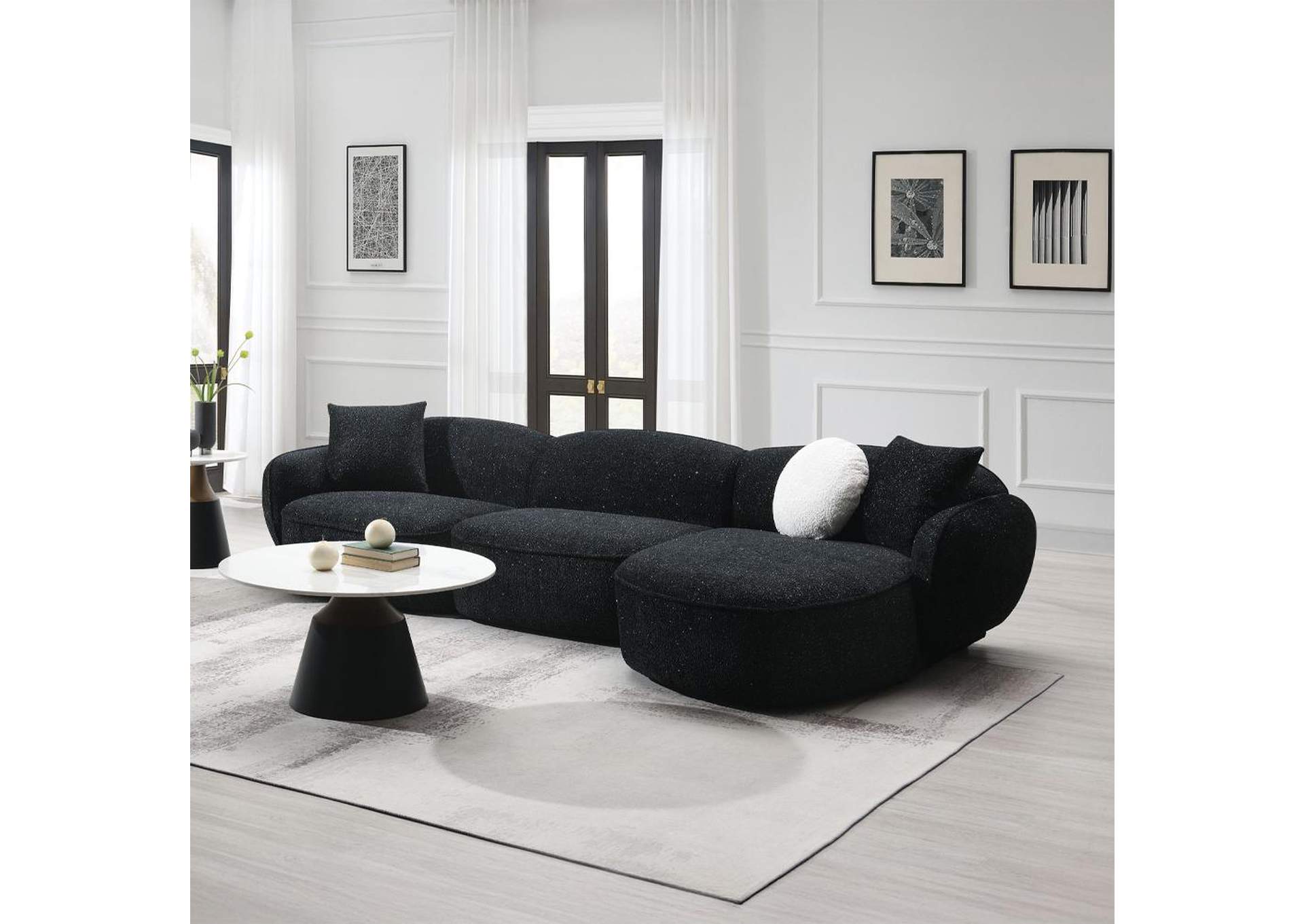 Lucifer Sectional Sofa with 3 Pillows image 8