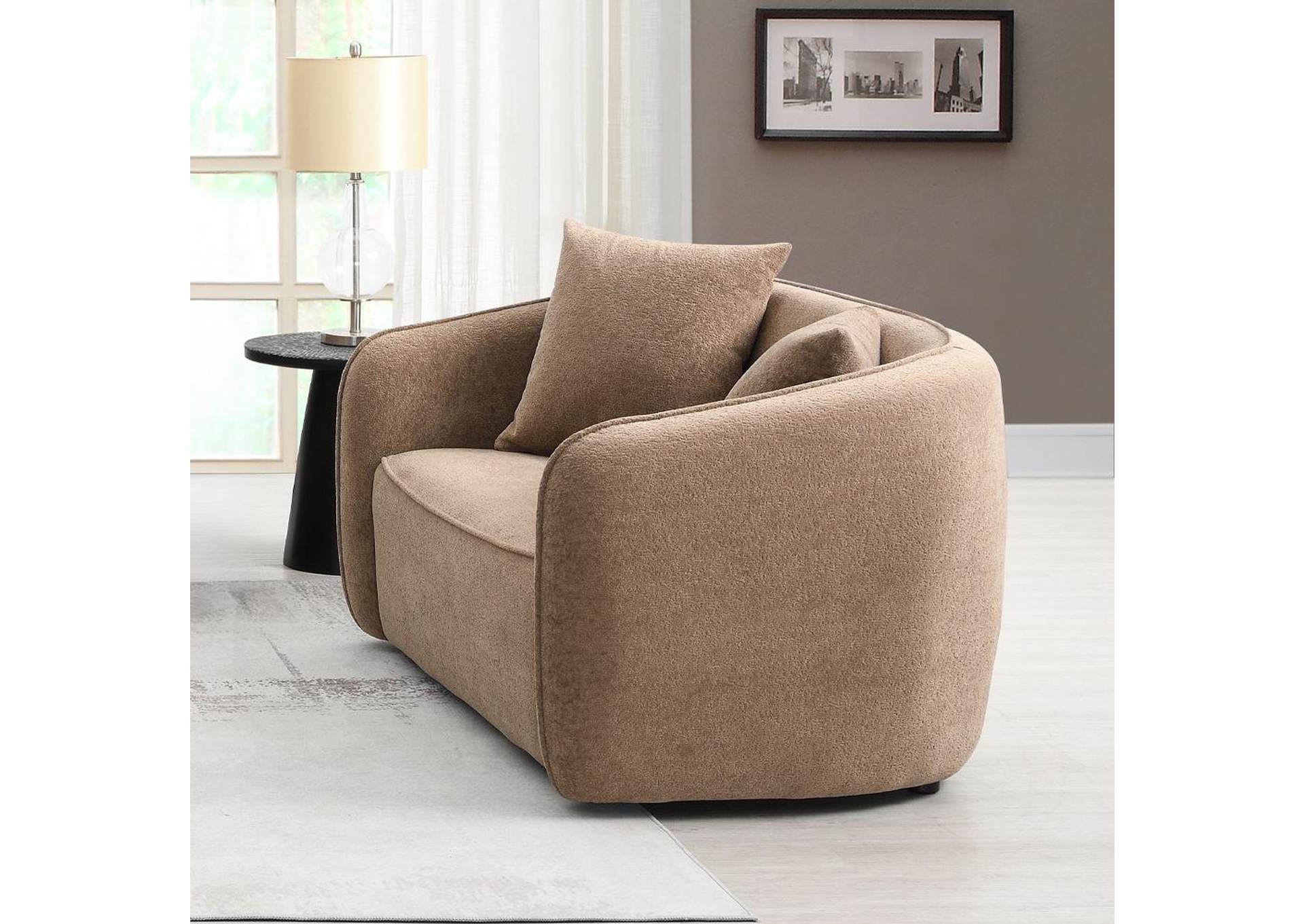 Keith Loveseat with 2 Pillows image 1