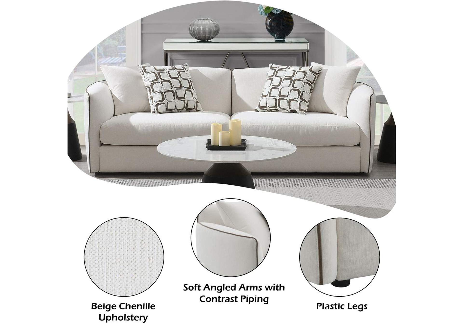 Yolanda Sofa with 4 Pillows image 12