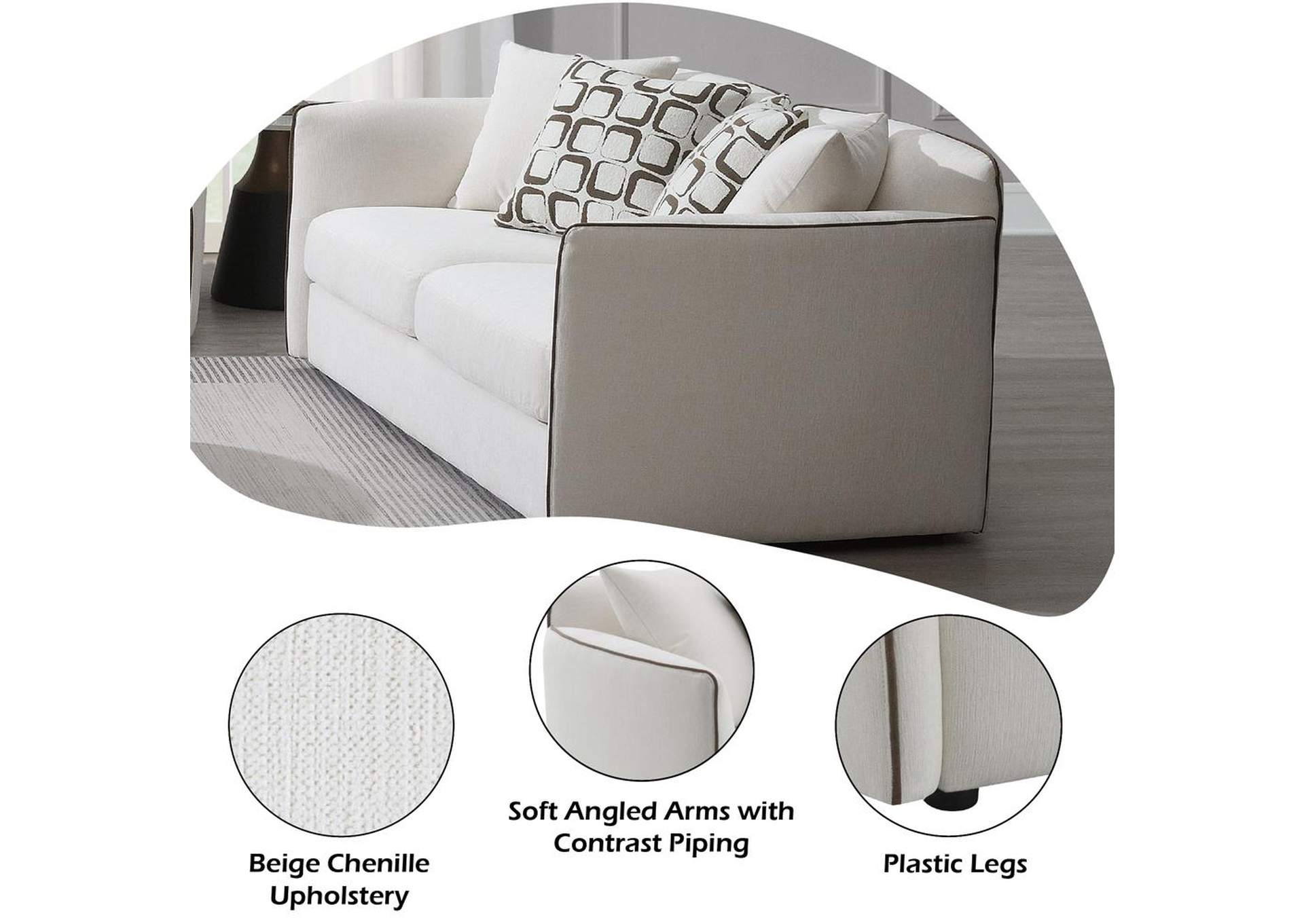 Yolanda Loveseat with 4 Pillows image 12