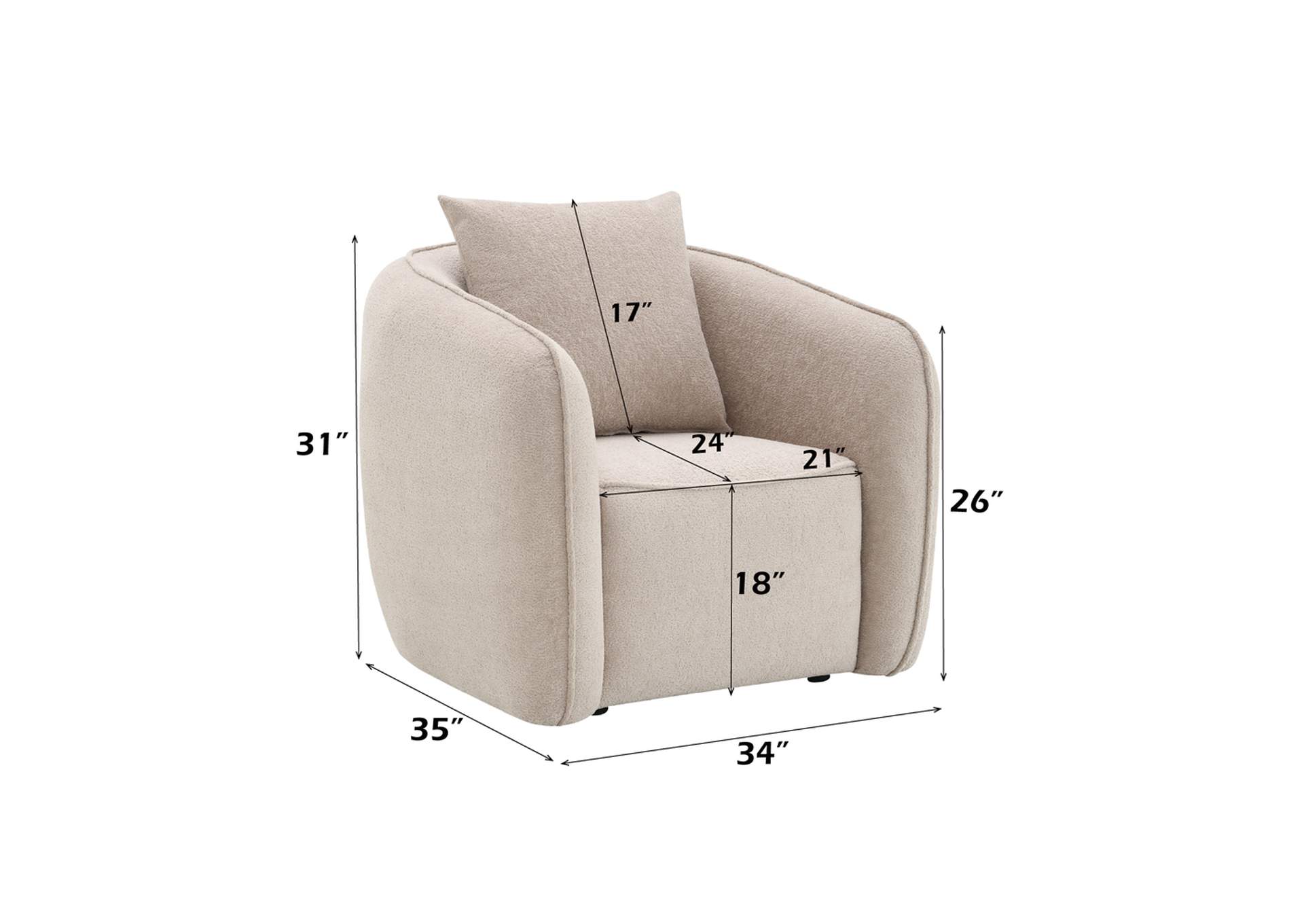 Keith Chair with Pillow image 9