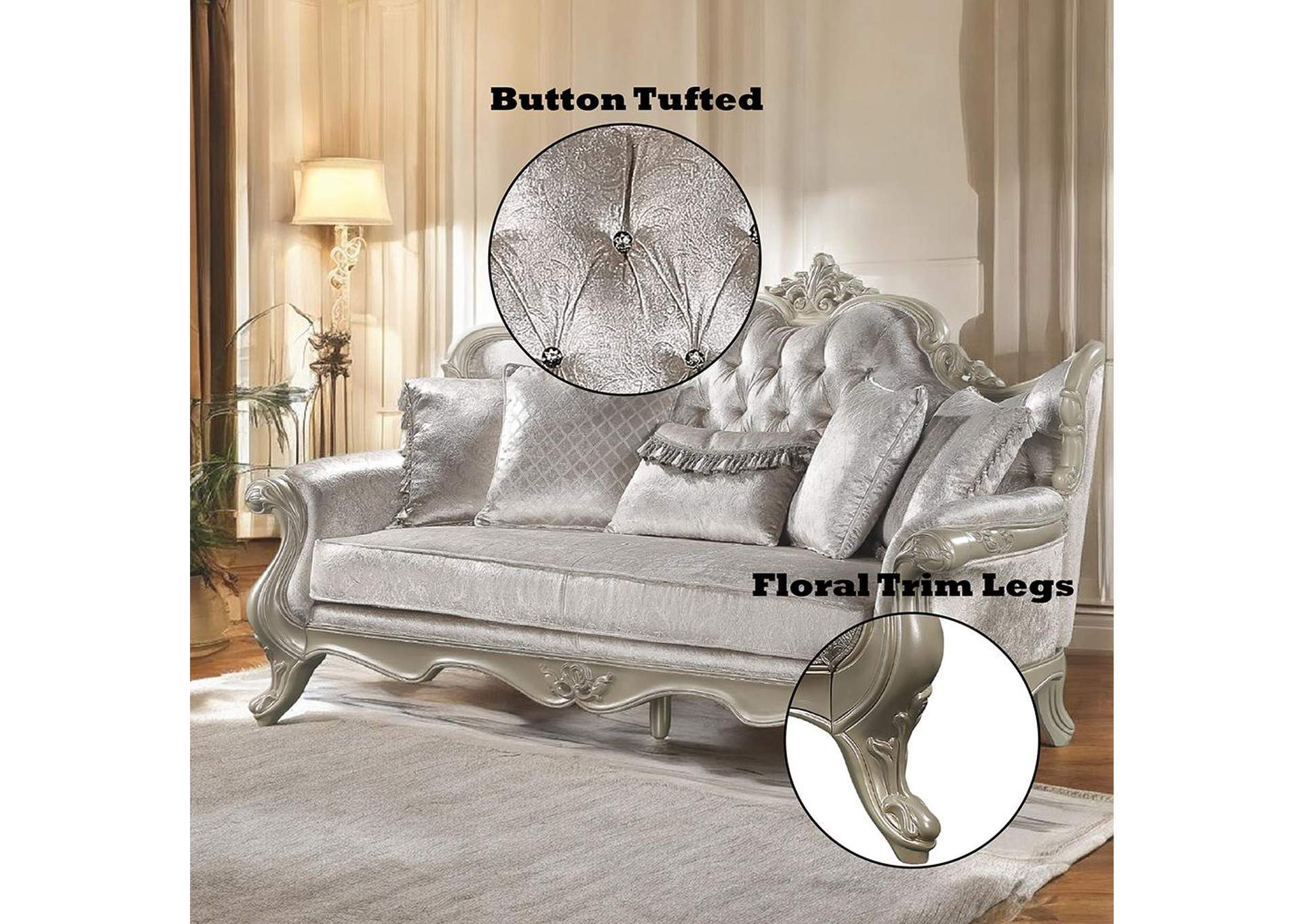 Libertee Sofa with 5 Pillows image 9