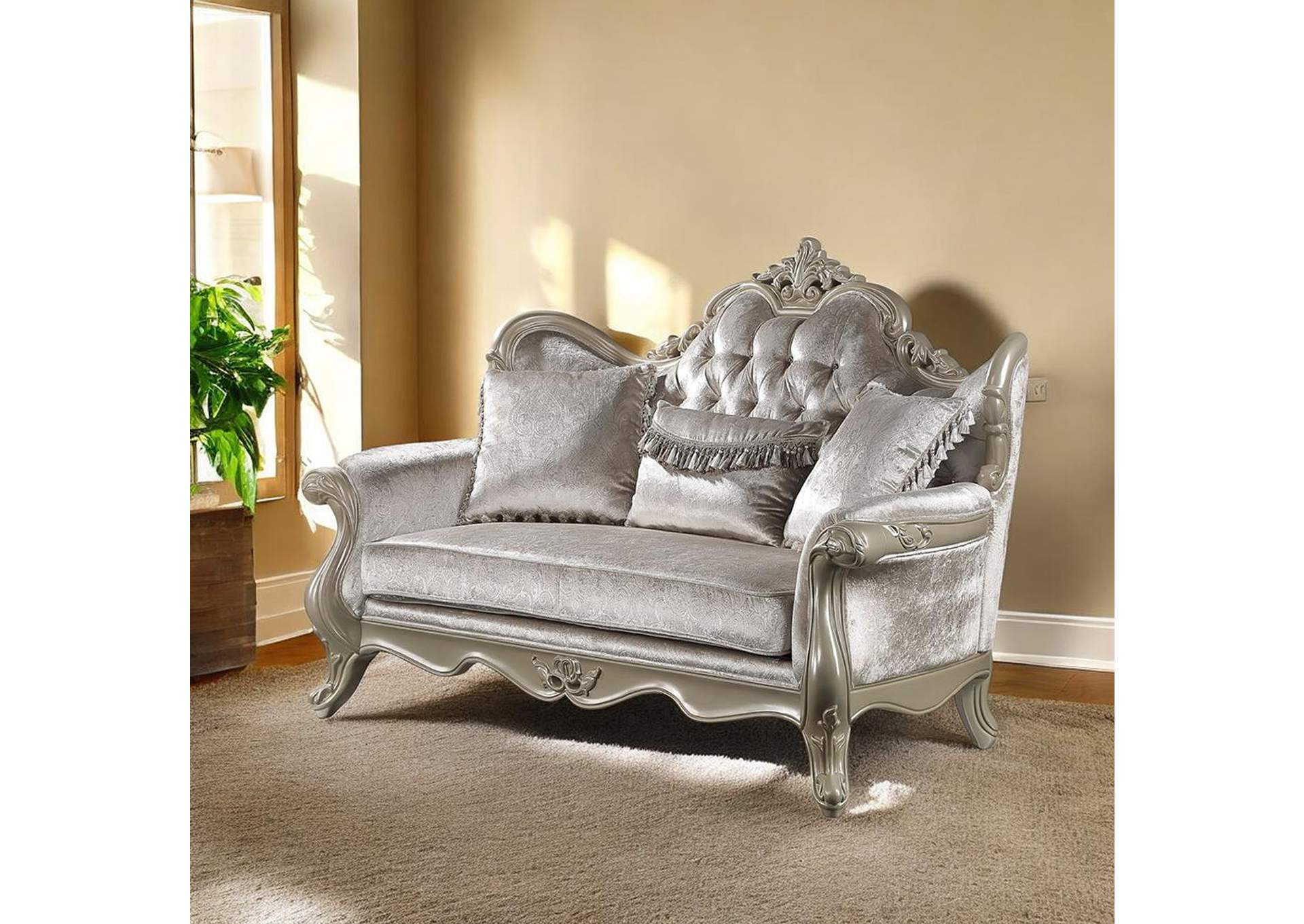 Libertee Loveseat with 3 Pillows image 1