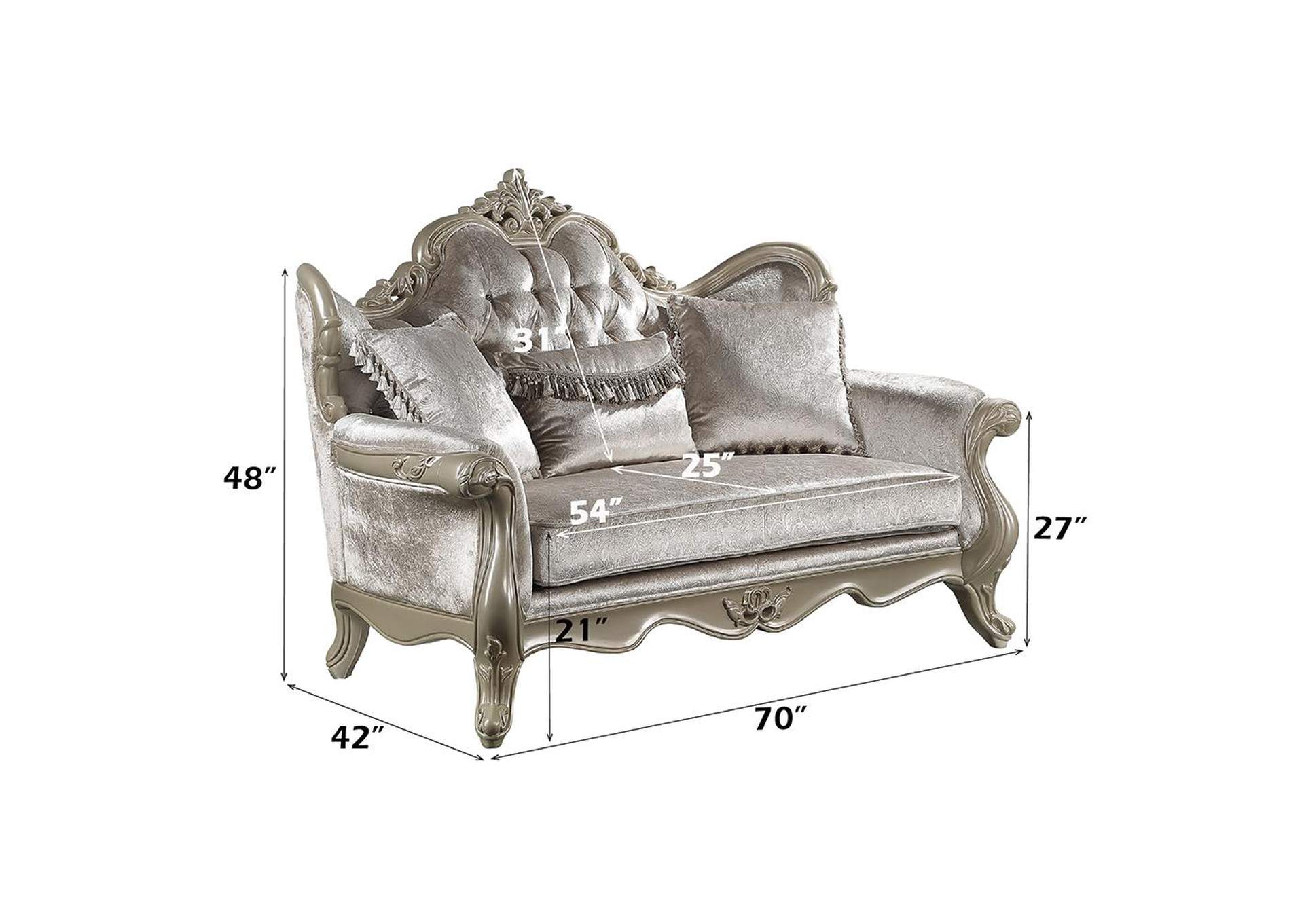 Libertee Loveseat with 3 Pillows image 8