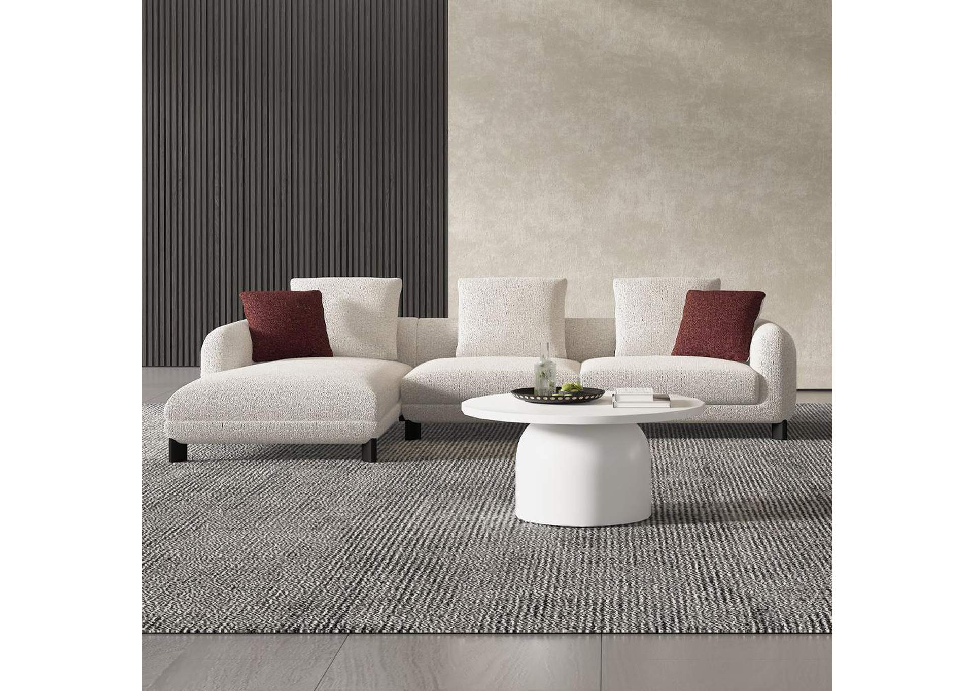 Mardi Sectional Sofa with 6 Pillows image 1