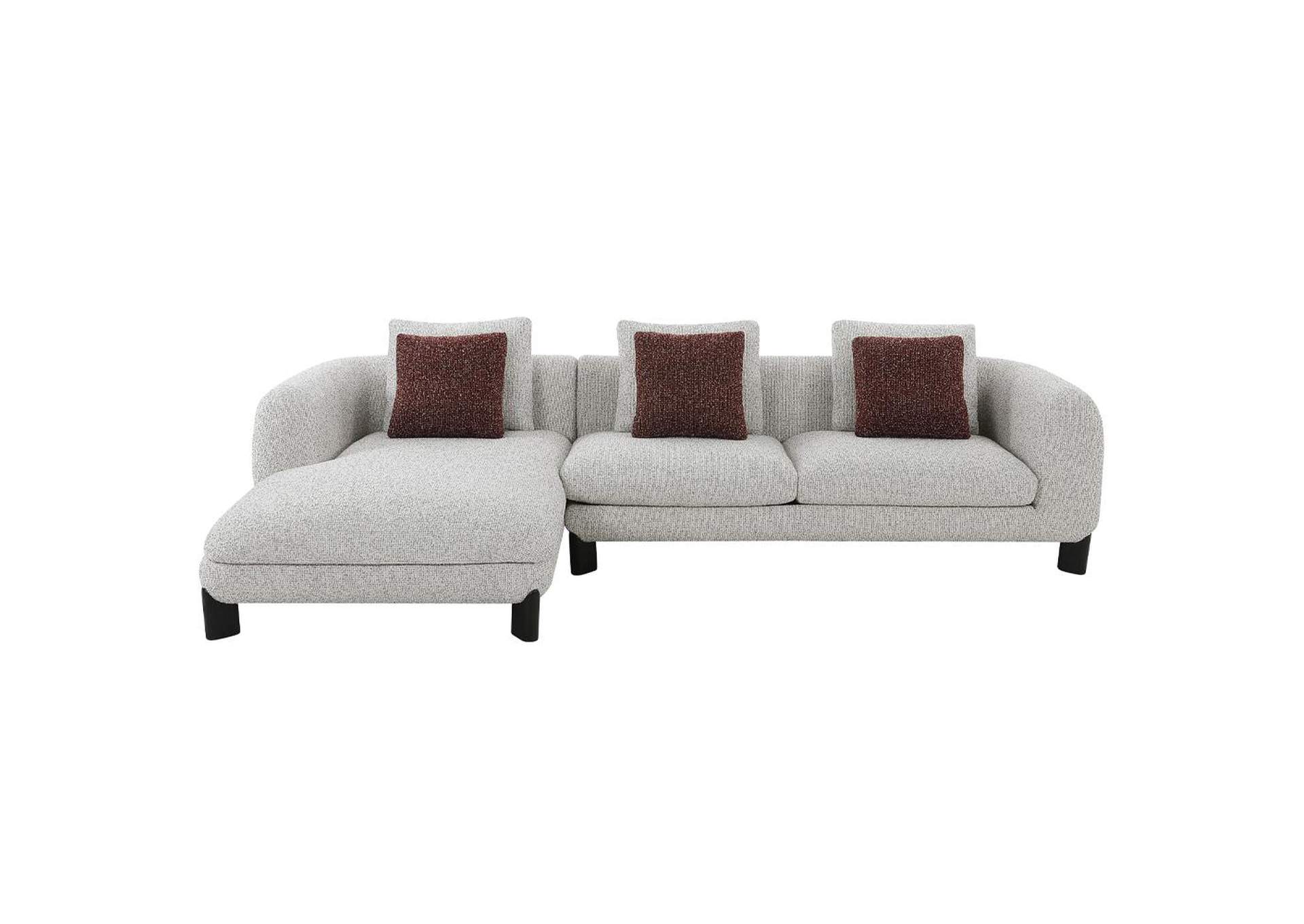 Mardi Sectional Sofa with 6 Pillows image 3