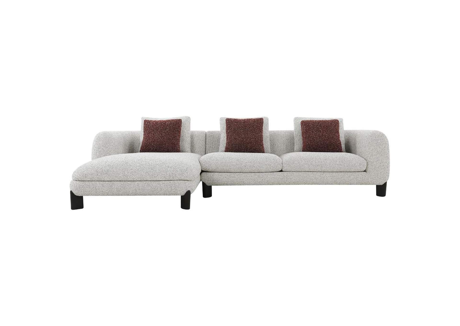 Mardi Sectional Sofa with 6 Pillows image 4