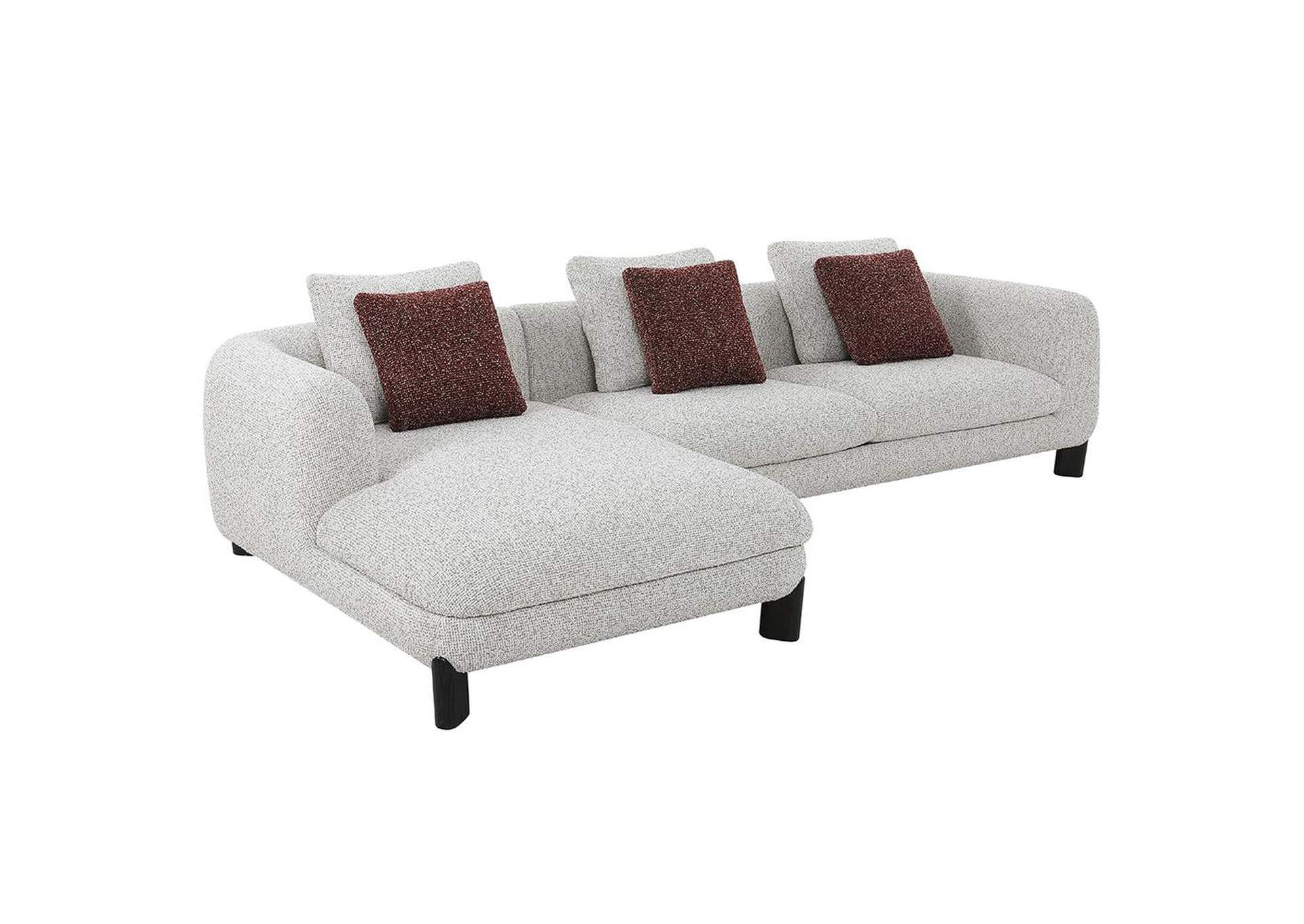 Mardi Sectional Sofa with 6 Pillows image 6