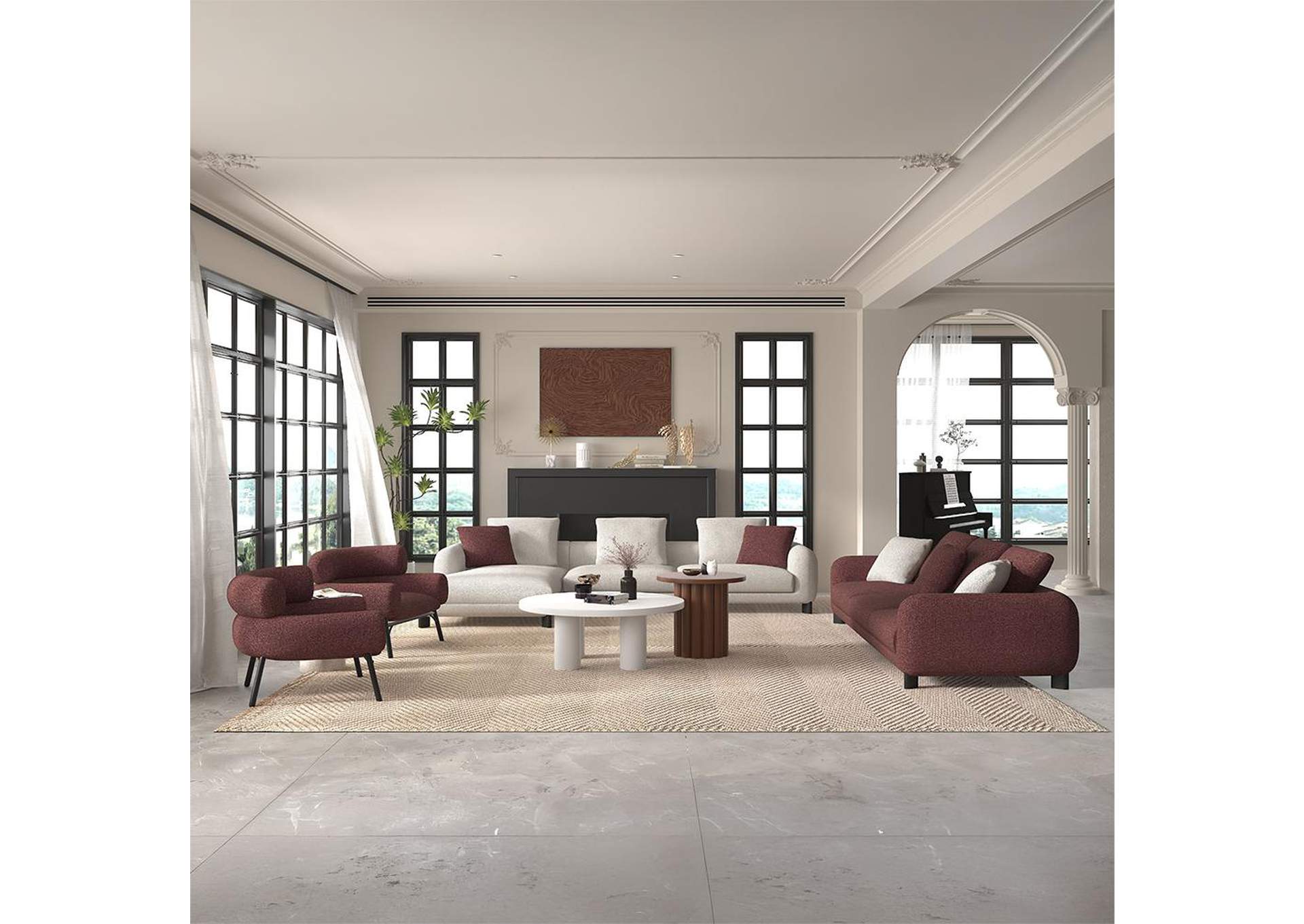 Mardi Sectional Sofa with 6 Pillows image 11