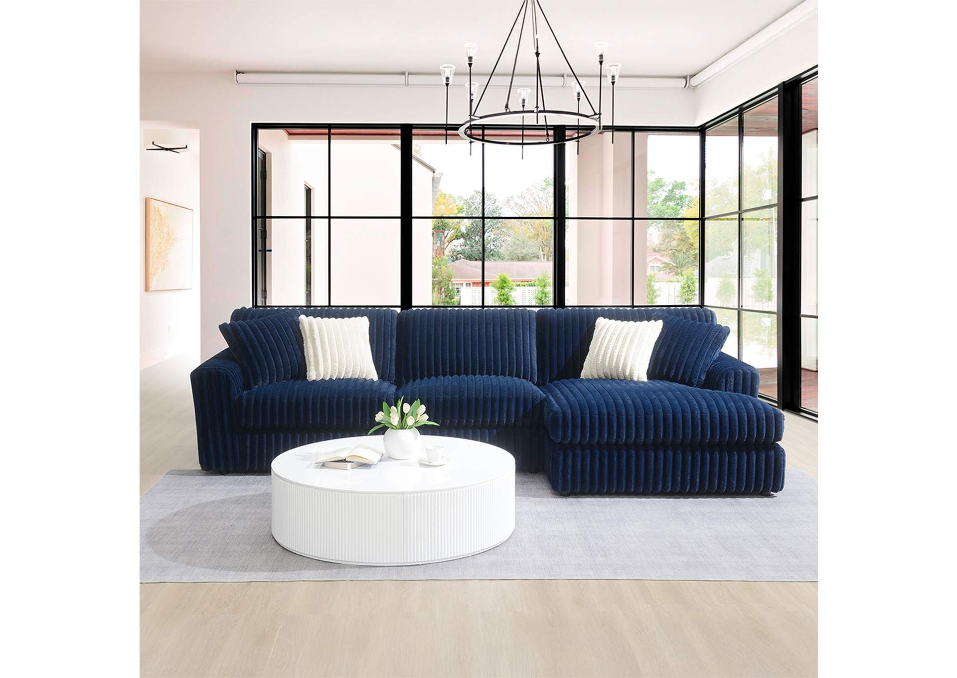 Breton Sectional Sofa with 4 Pillows image 1