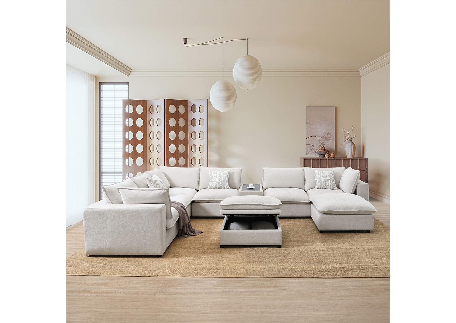 Marisa Modular Left Facing Loveseat with 2 Pillows image 6