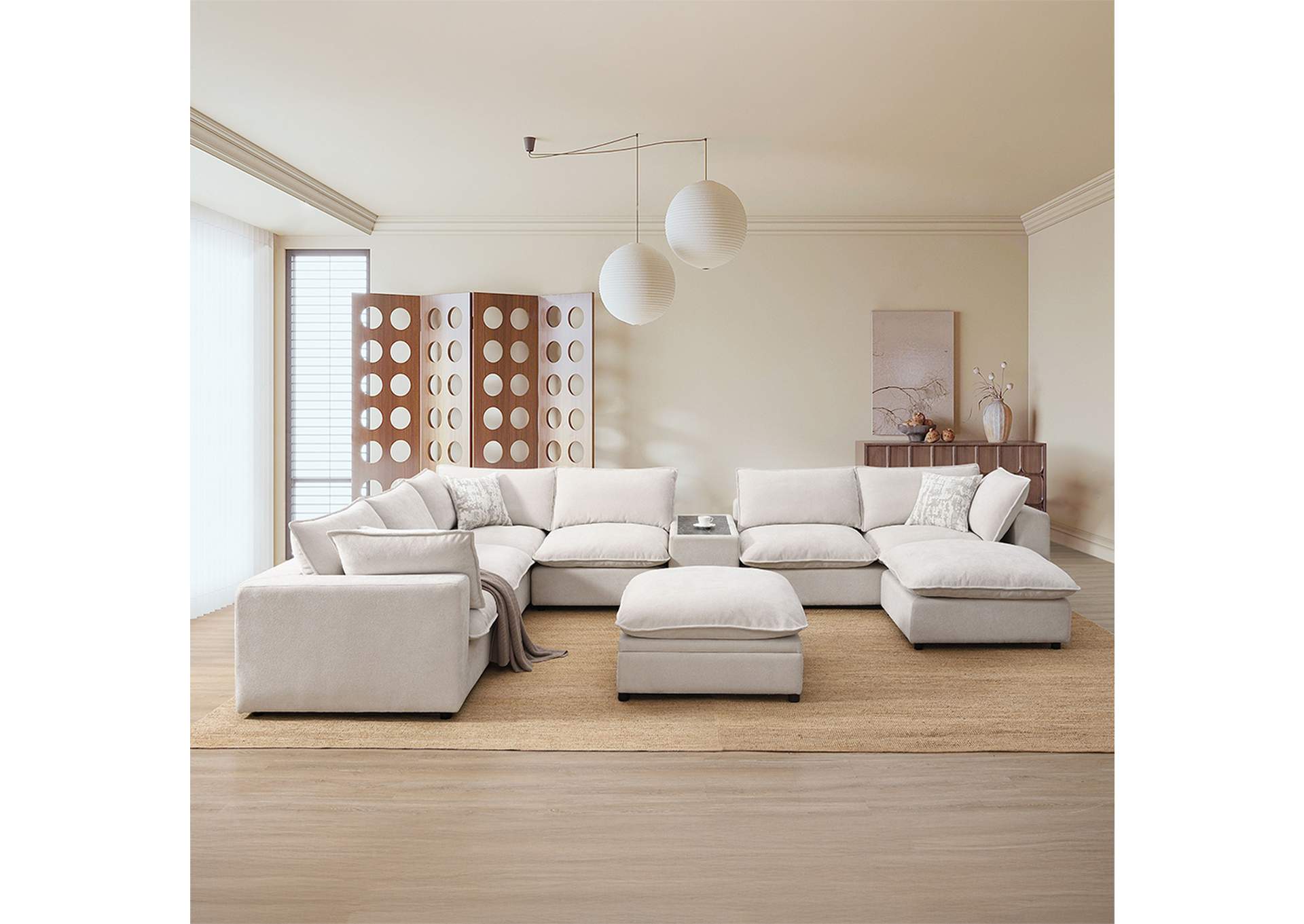 Marisa Modular Left Facing Loveseat with 2 Pillows image 4