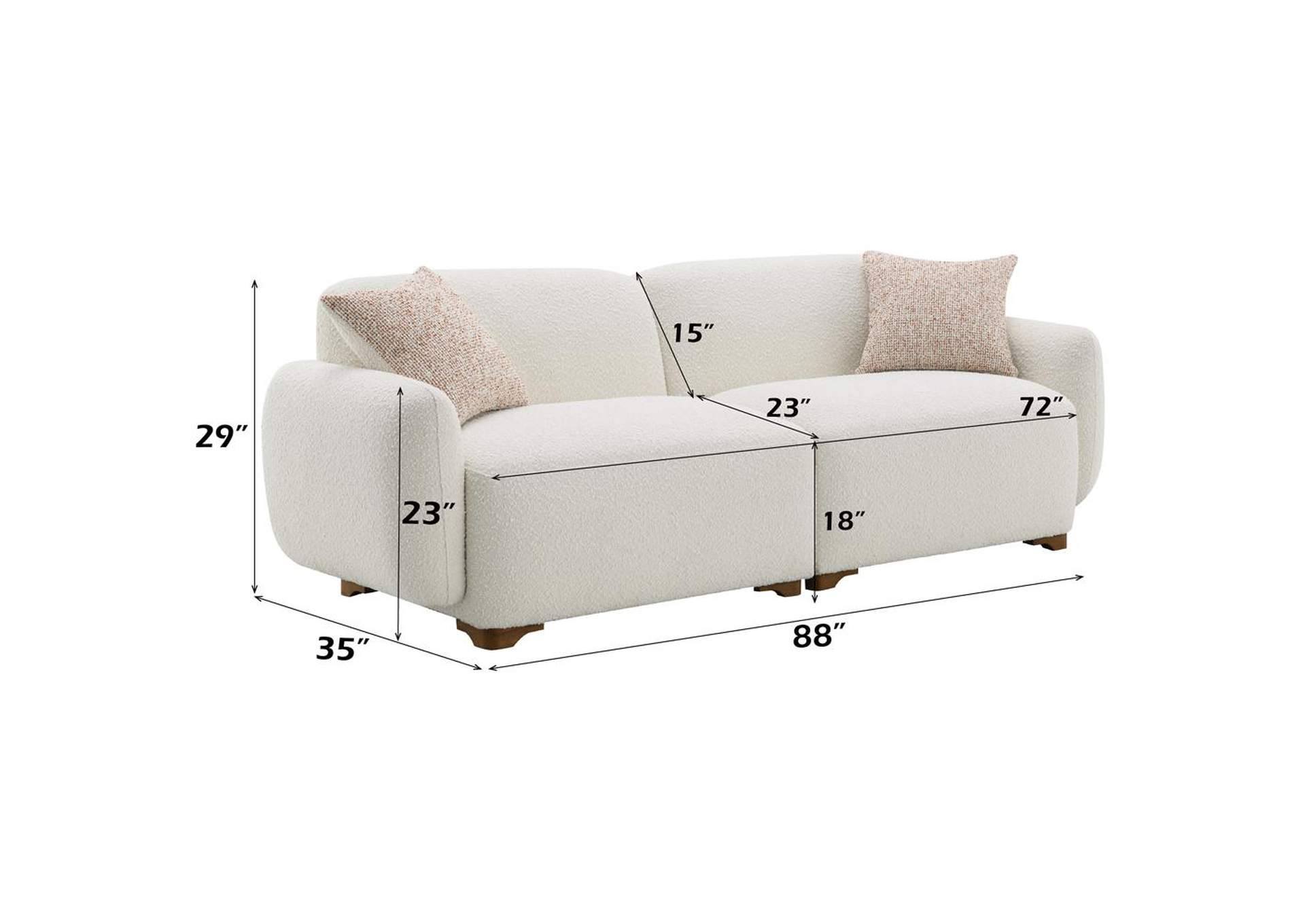 Darius Sofa with 2 Pillows image 9