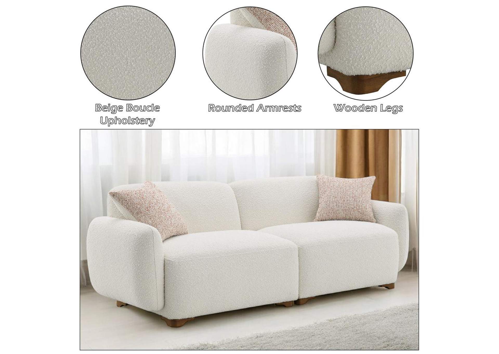 Darius Sofa with 2 Pillows image 11