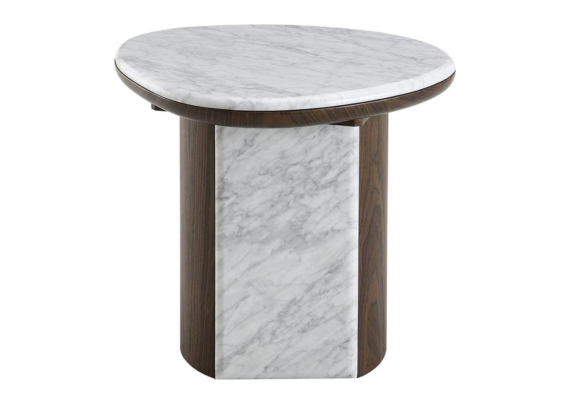 Haidar End Table with Natural Marble image 4