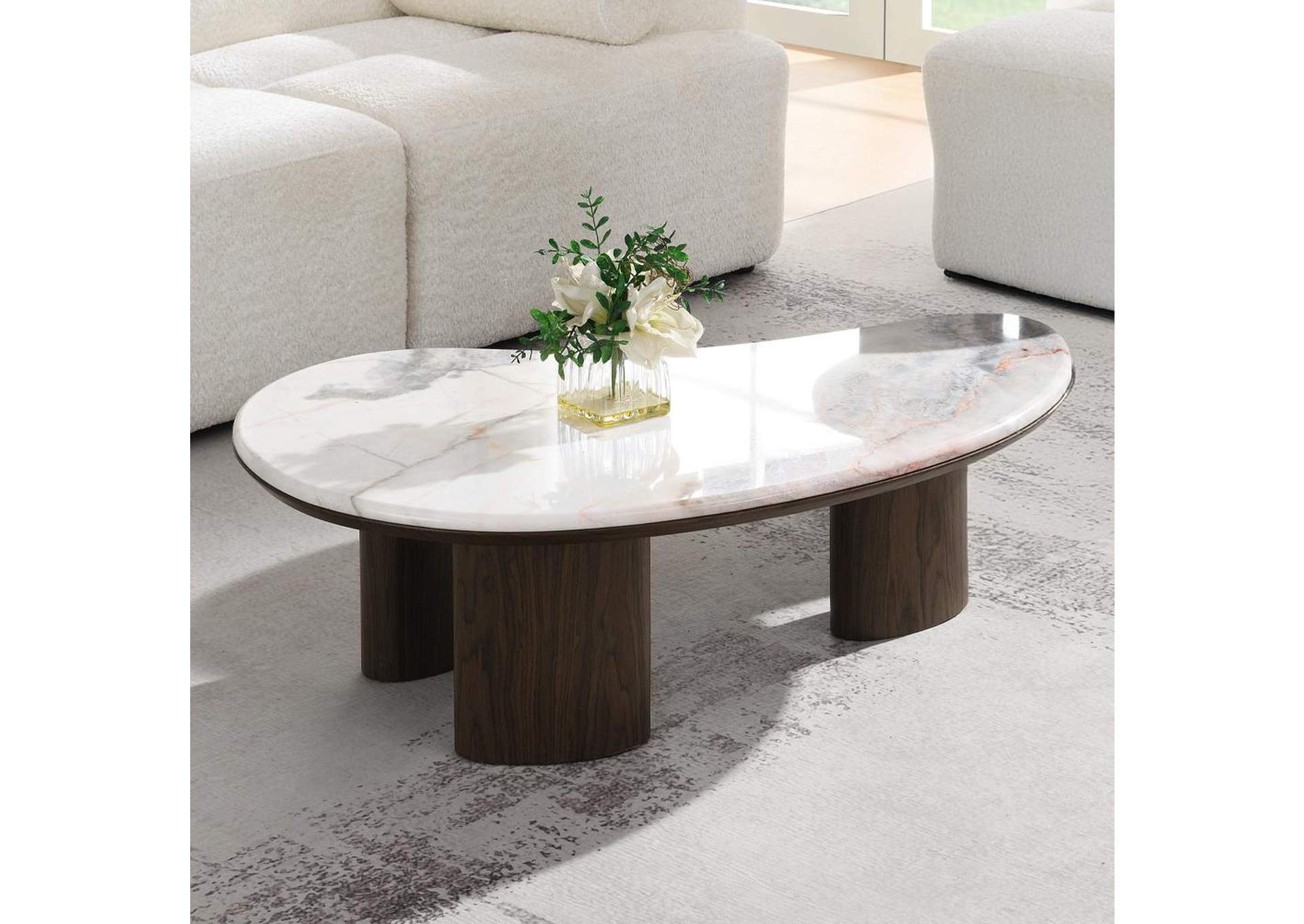 Hanale Coffee Table with Natural Marble image 1
