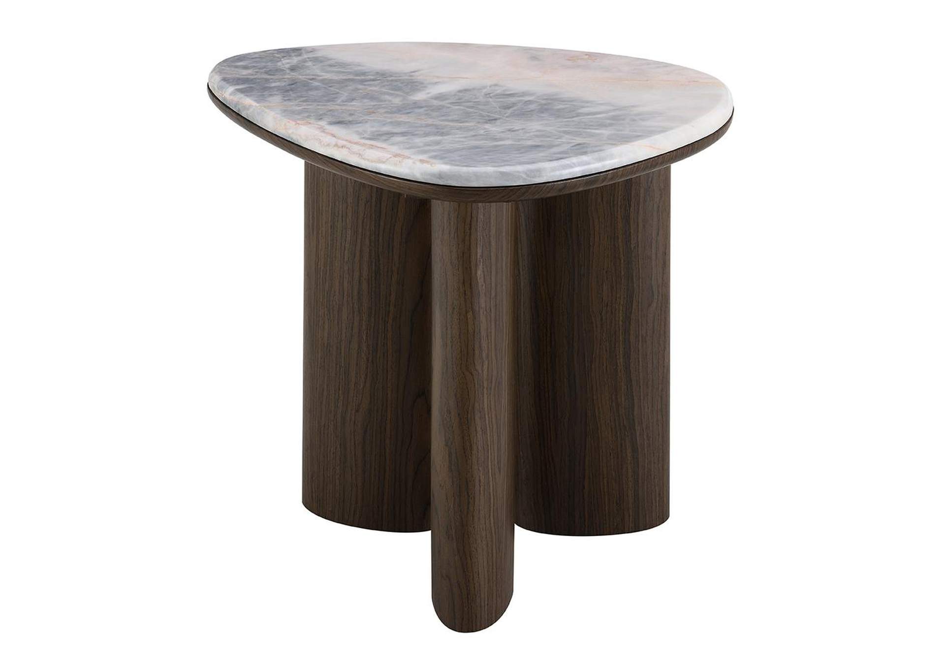 Hanale End Table with Natural Marble image 3