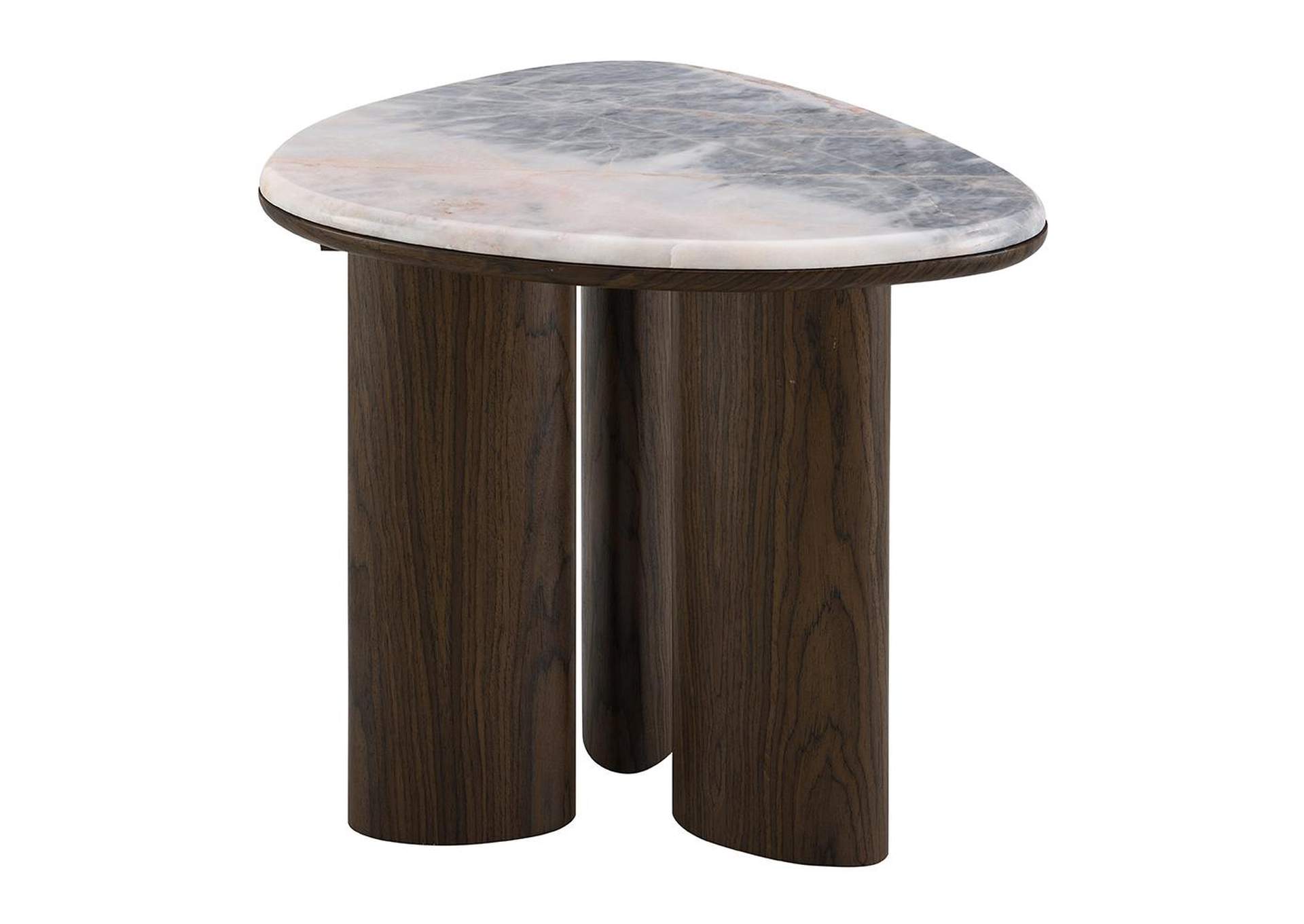 Hanale End Table with Natural Marble image 4