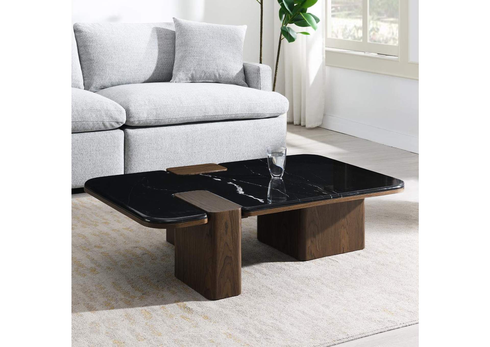 Dana Coffee Table with Natural Marble image 1