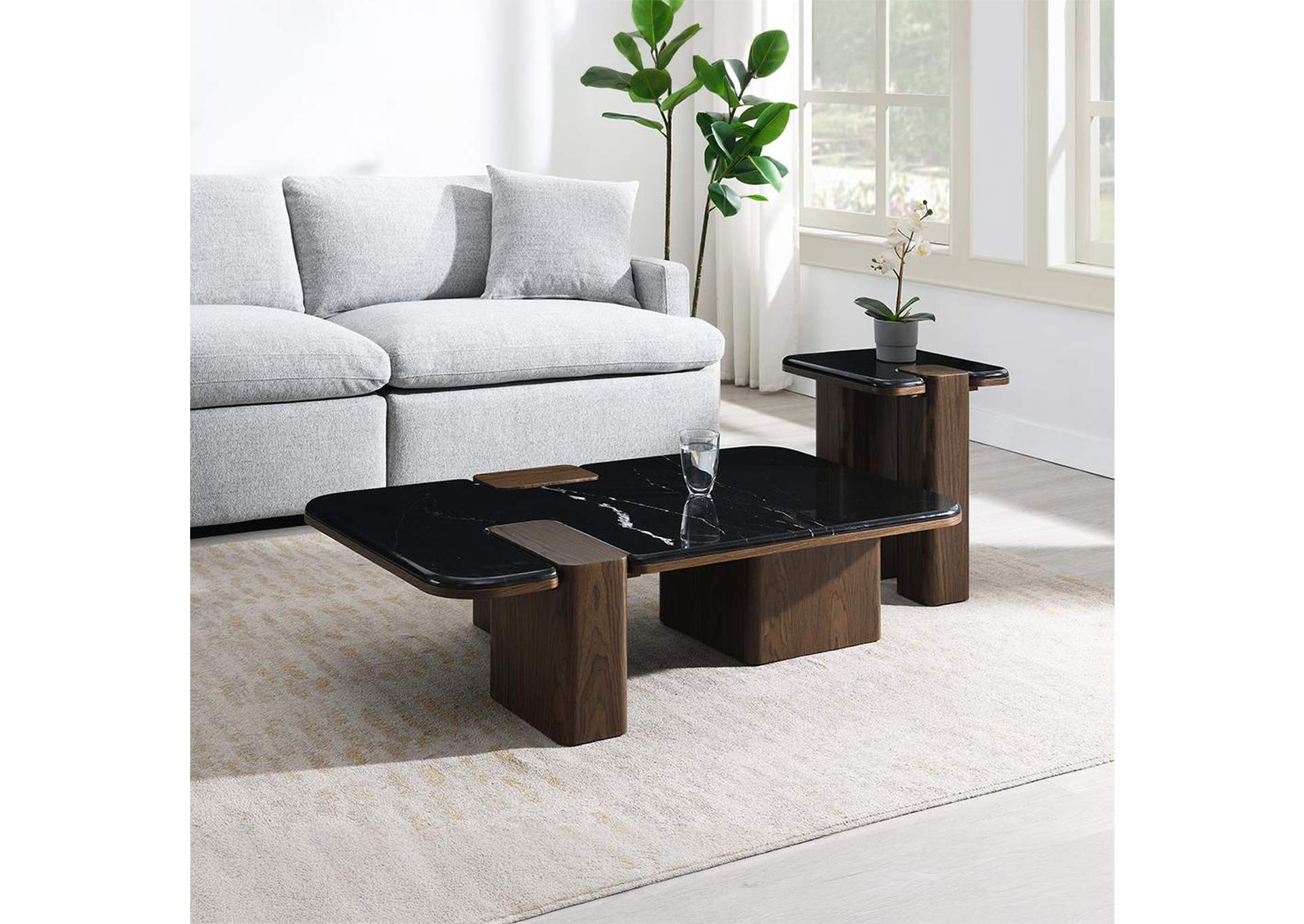 Dana Coffee Table with Natural Marble image 7