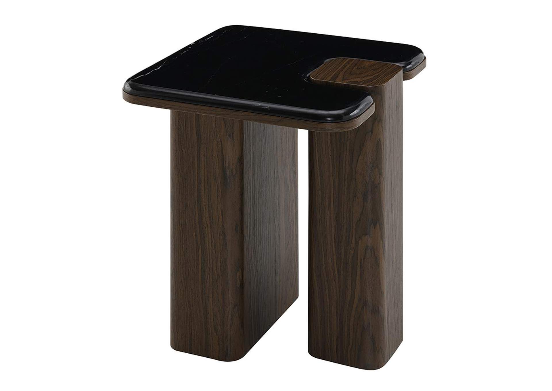 Dana End Table with Natural Marble image 3