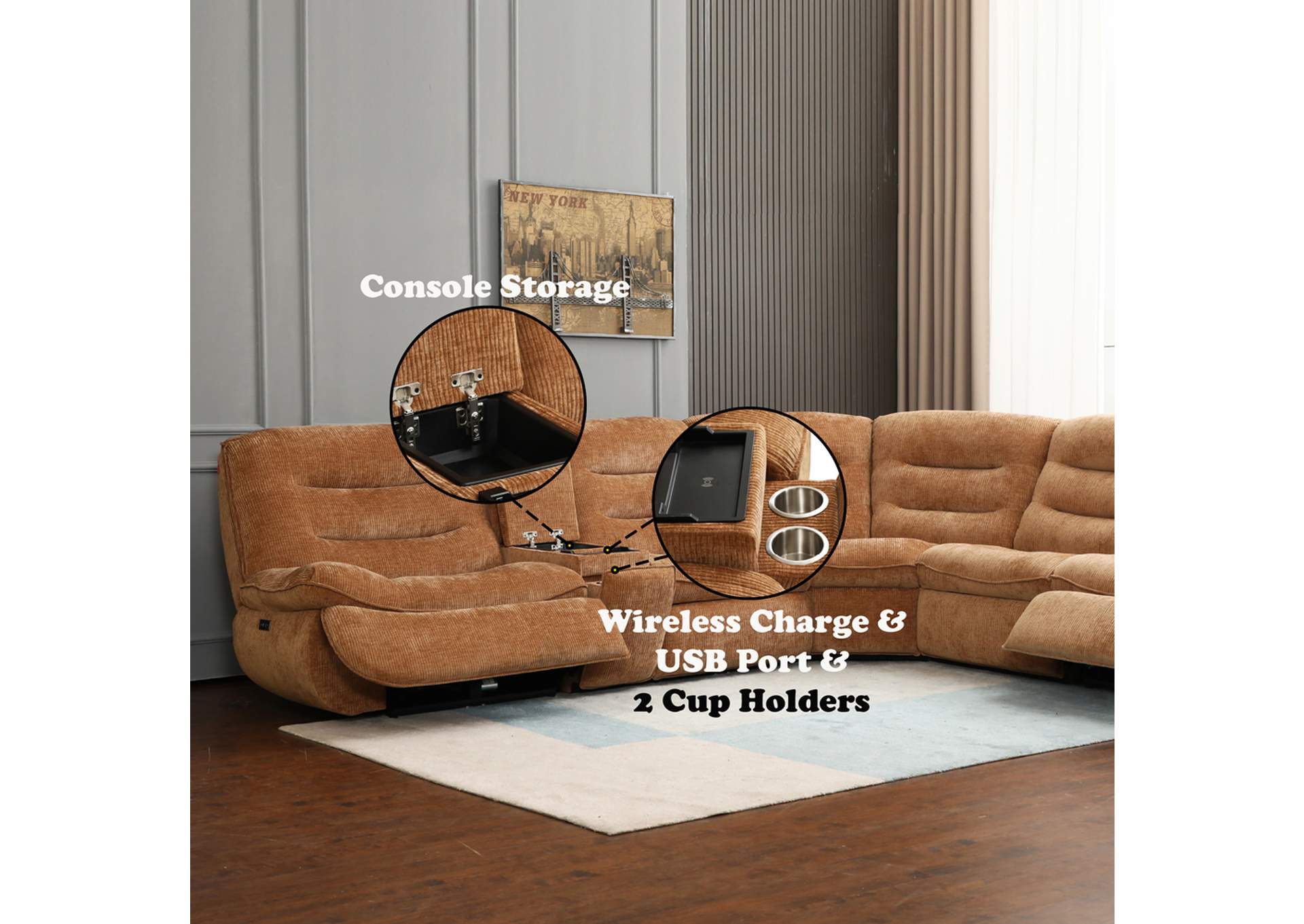 Emmy Power Motion Sectional Sofa image 5