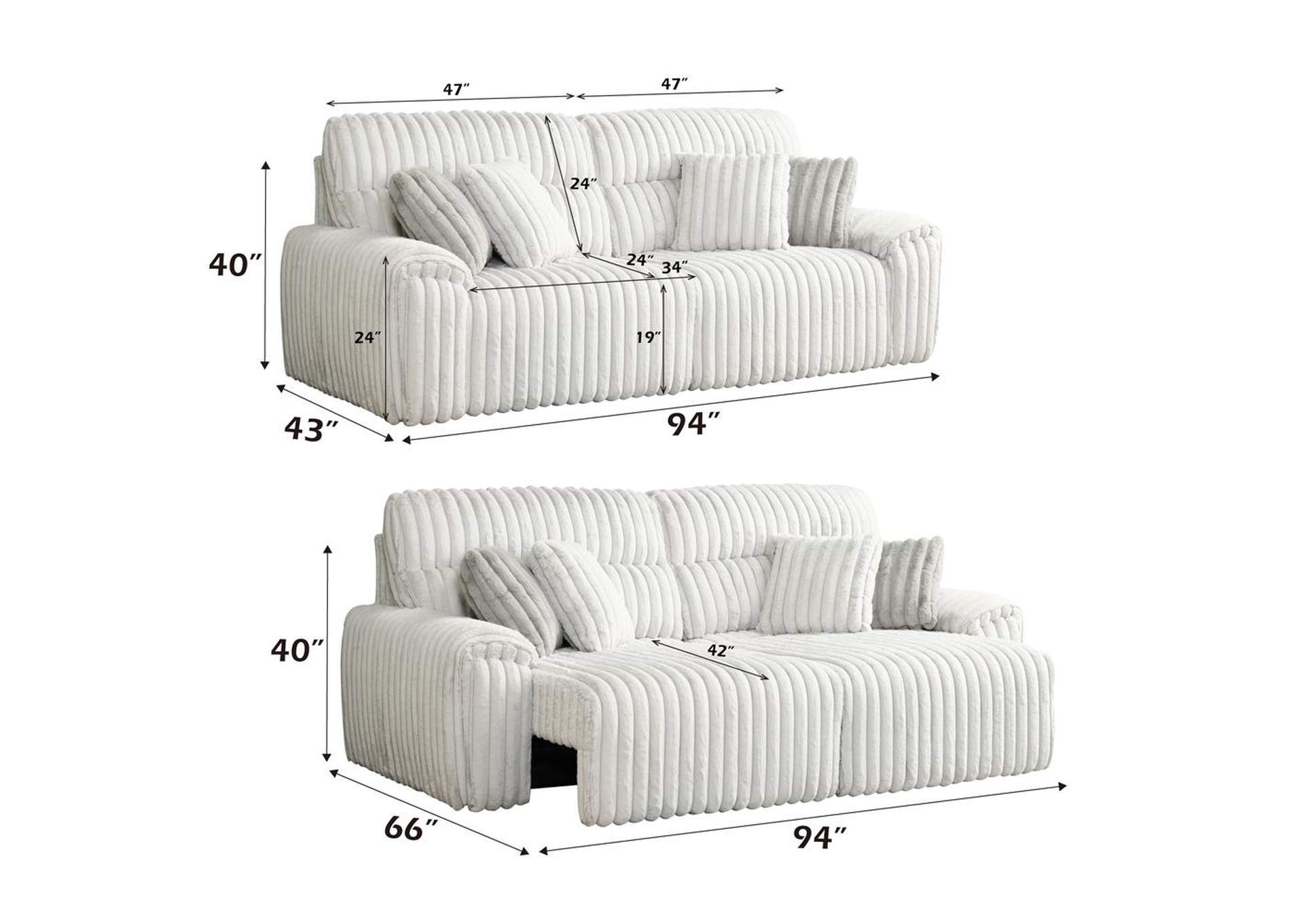 Jaya Power Motion Sofa with Sleeper and USB Port image 5