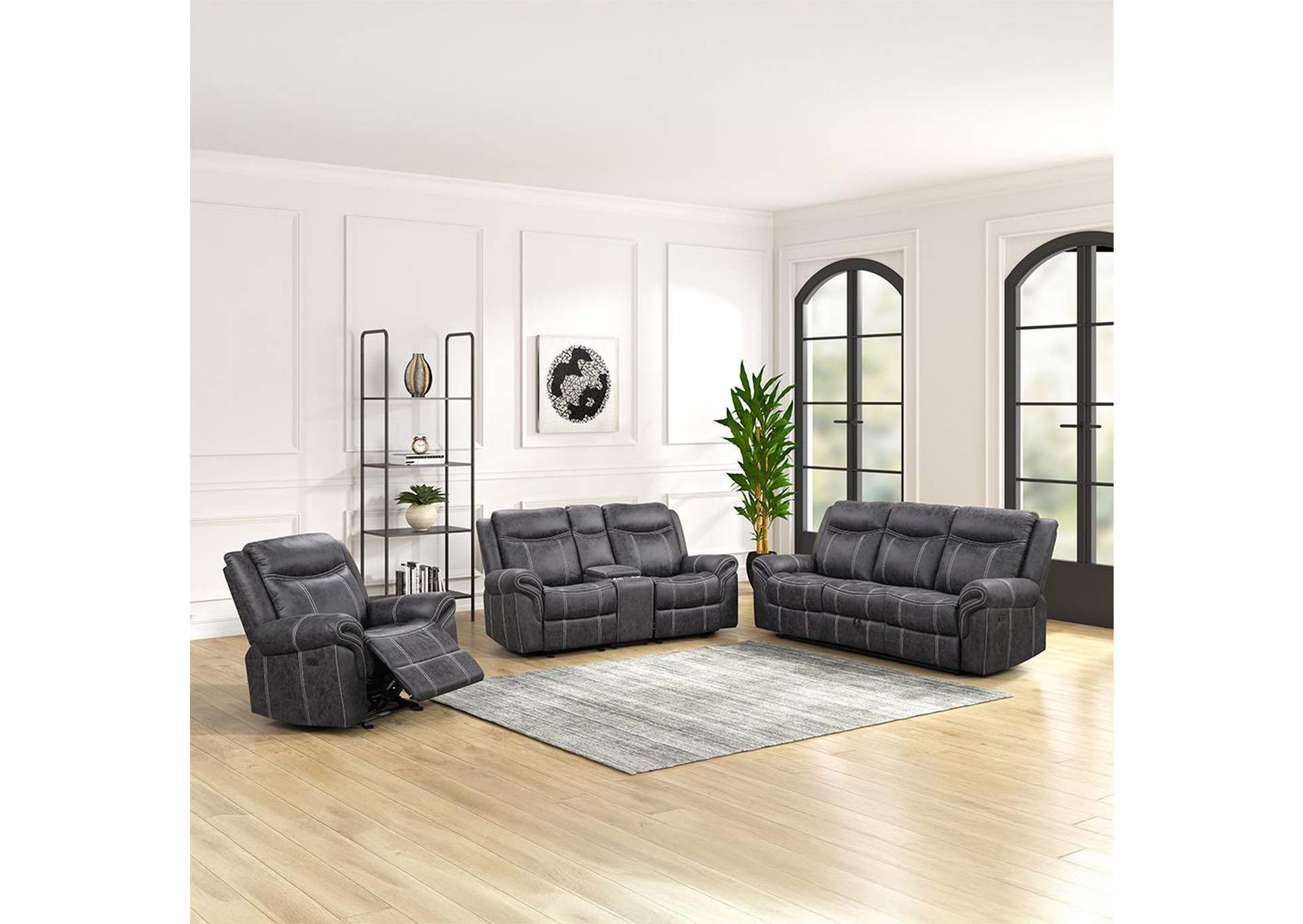 Zubaida Power Motion Loveseat with USB image 11