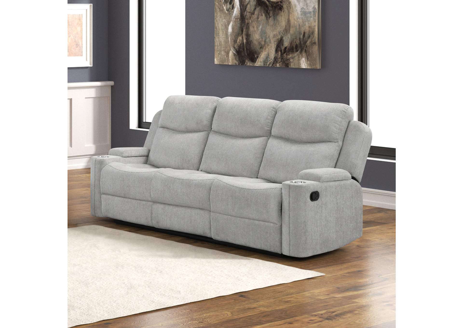 Galya Motion Loveseat with Console image 1