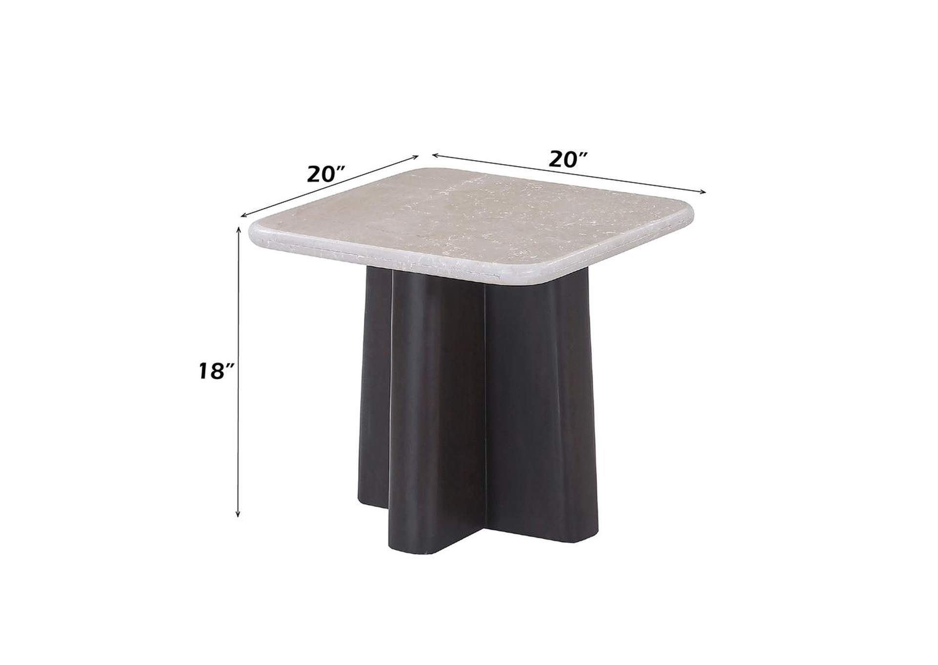 Jacory End Table with Bottocino Marble Top image 5