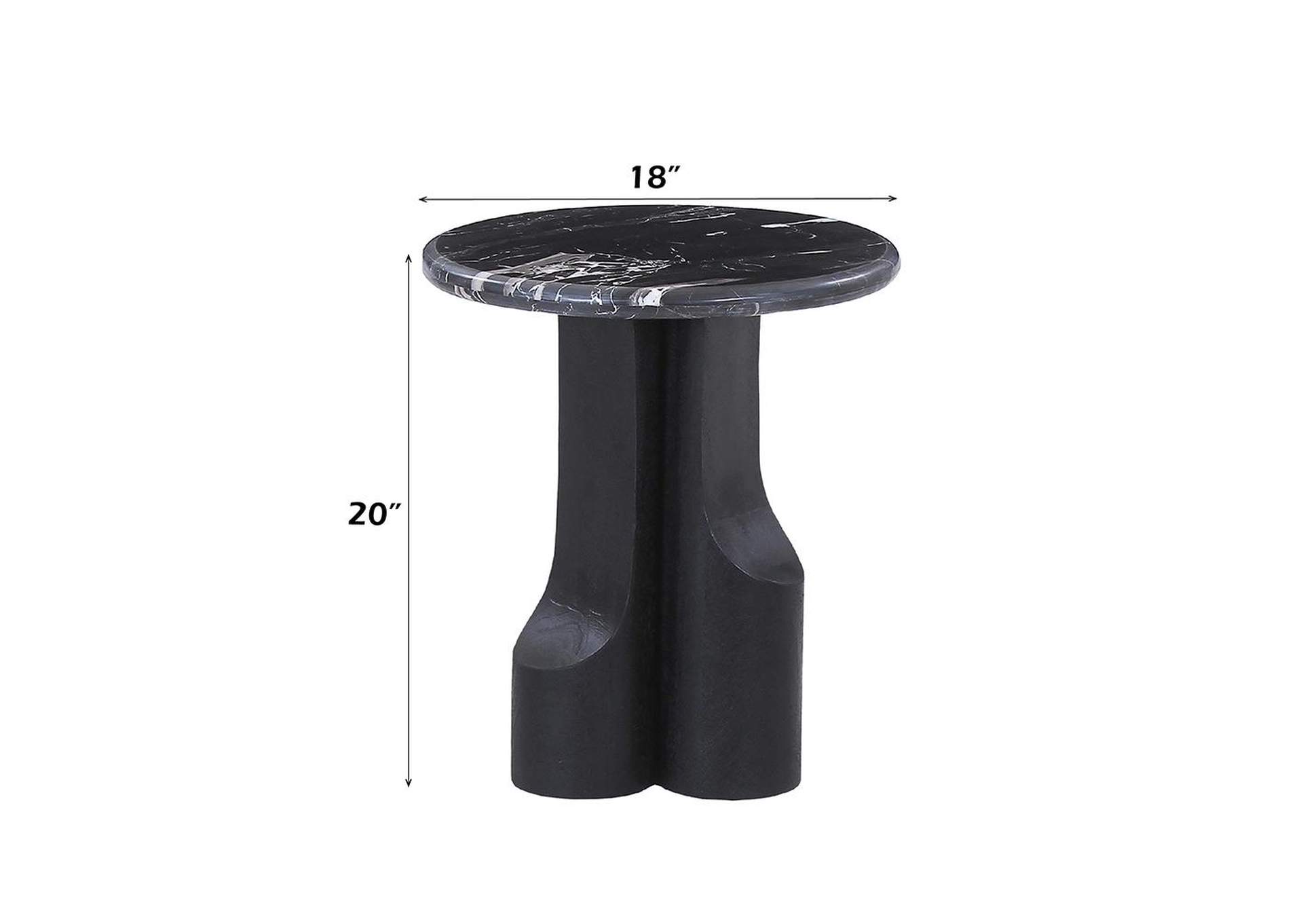 Kinton End Table with Natural Marble Top image 5