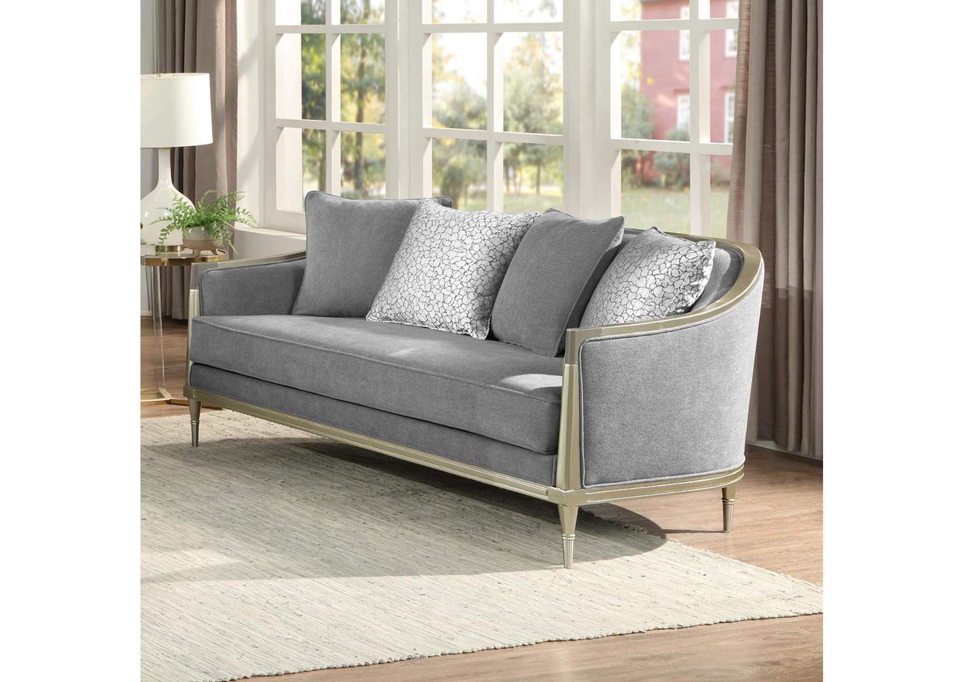 Fernando Loveseat with 4 Pillows image 1