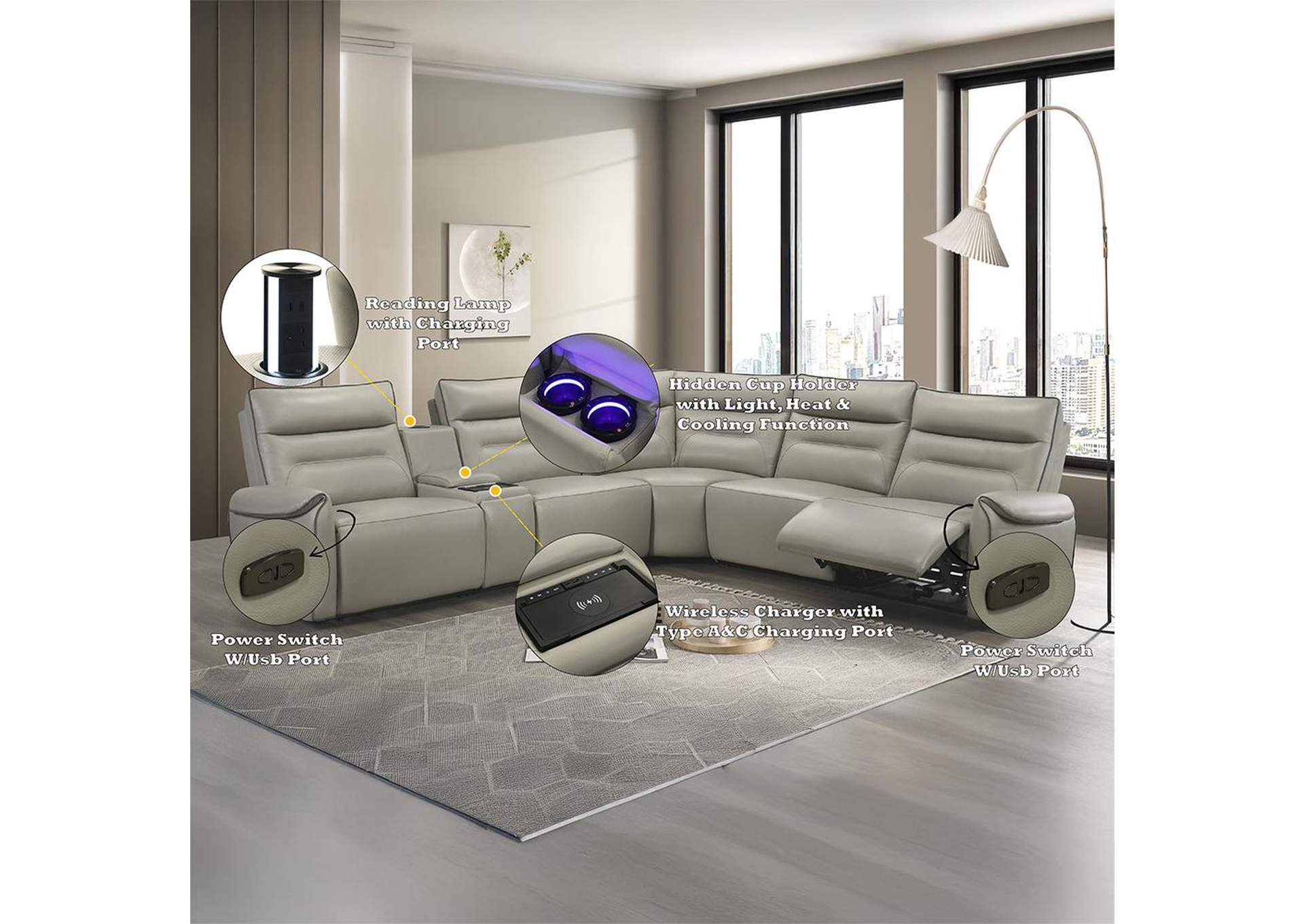 Jayke Power Motion Sectional Sofa image 13