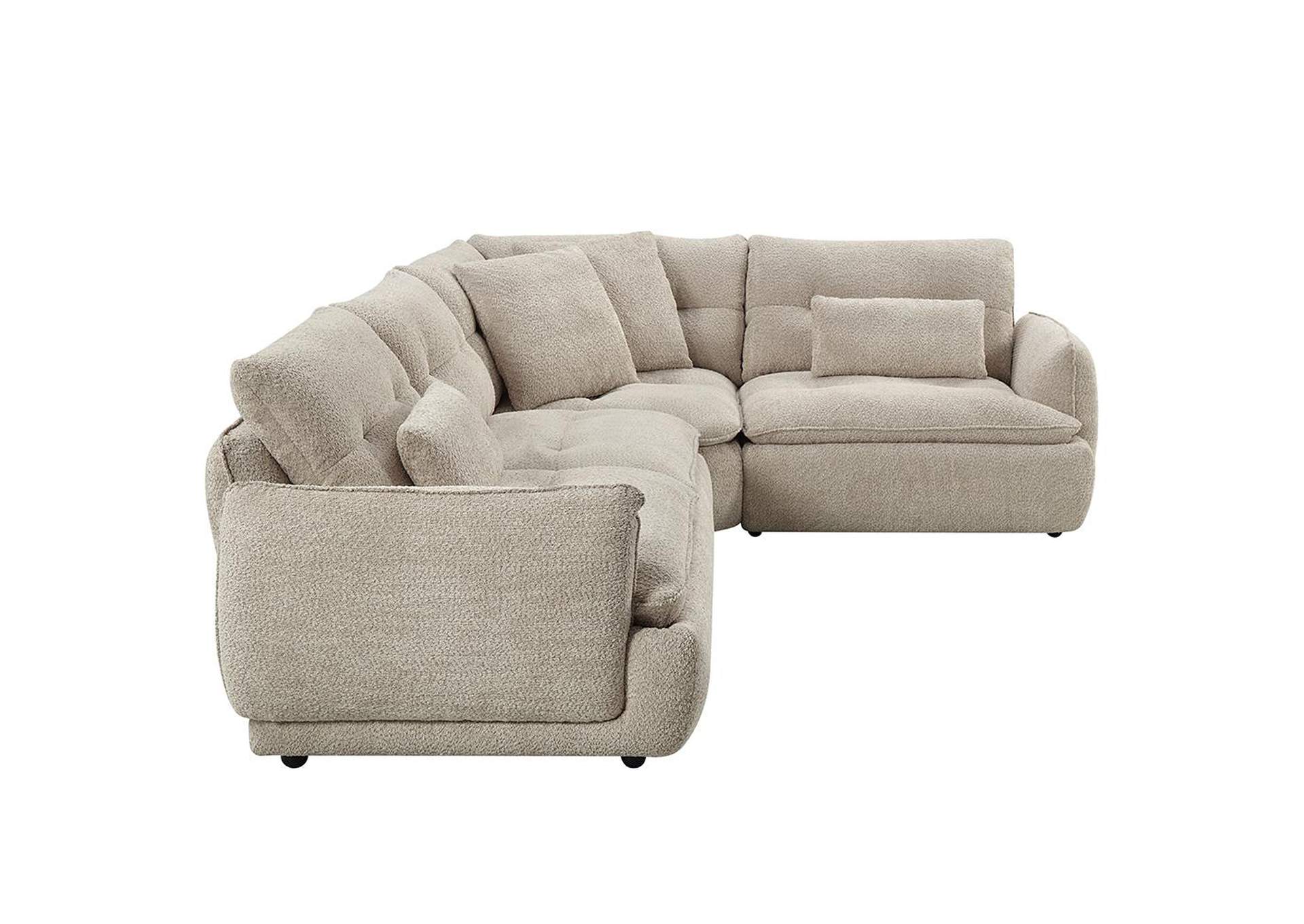 Jonina Sectional Sofa with 4 Pillows image 5